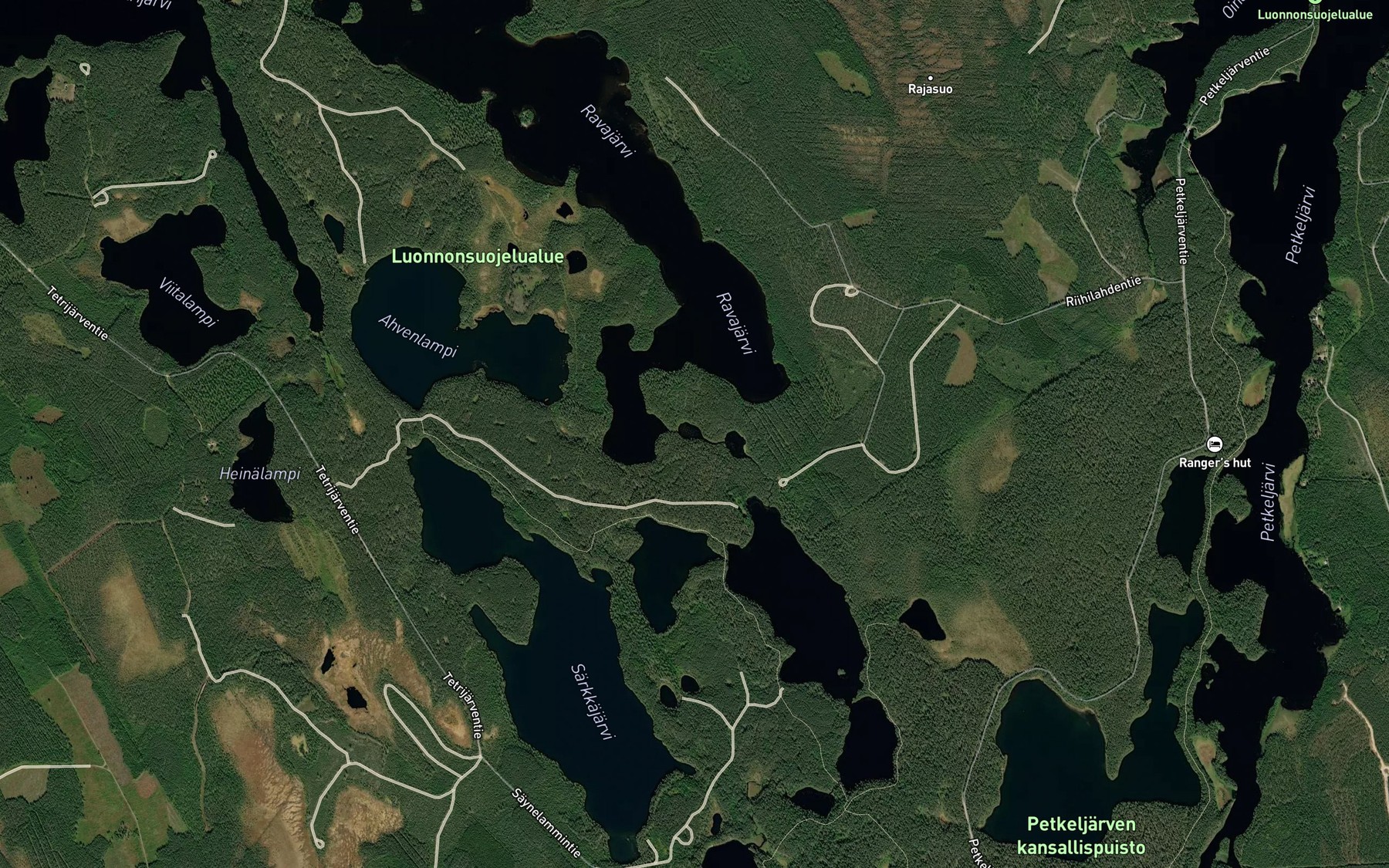 Satellite map of the Kinniaislammit