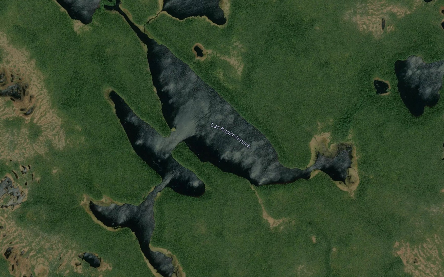 Satellite map of the Lac Kapimitimuch
