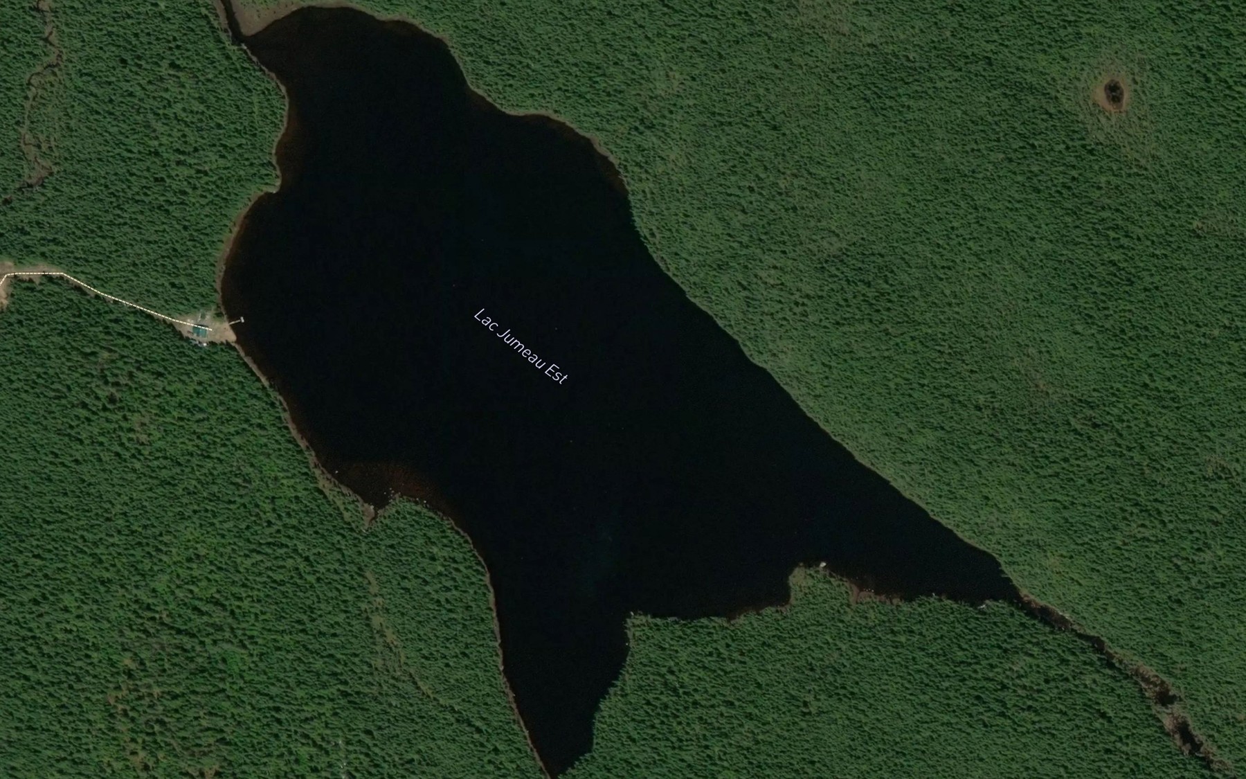 Satellite map of the Lac Jumeau Est