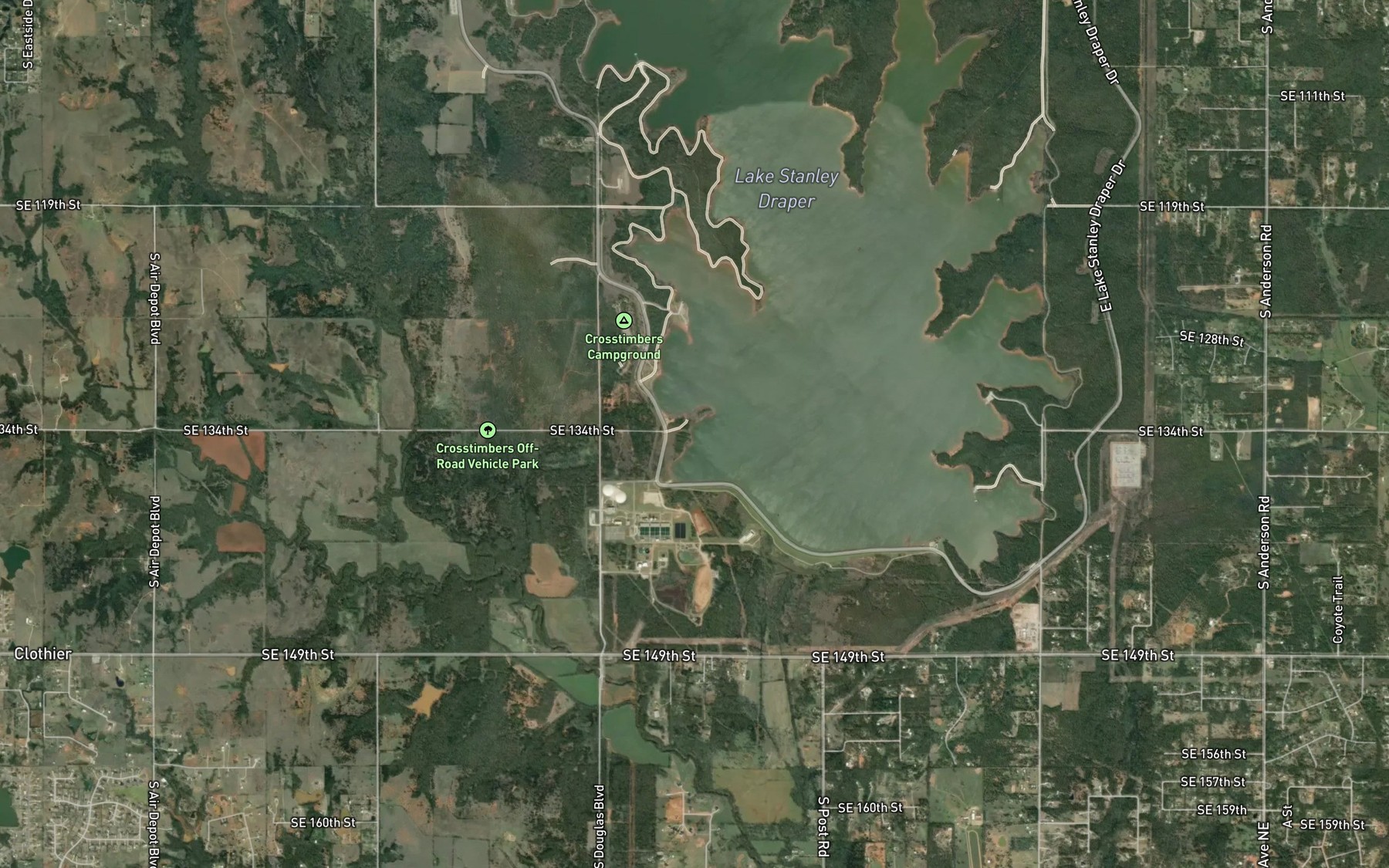 Satellite map of the Spot 10