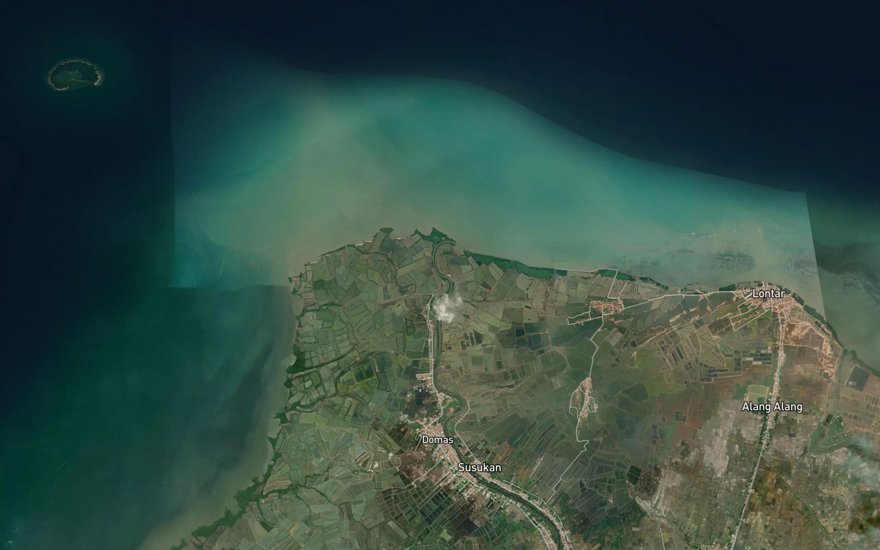 Satellite map of the Ci Ujunglama