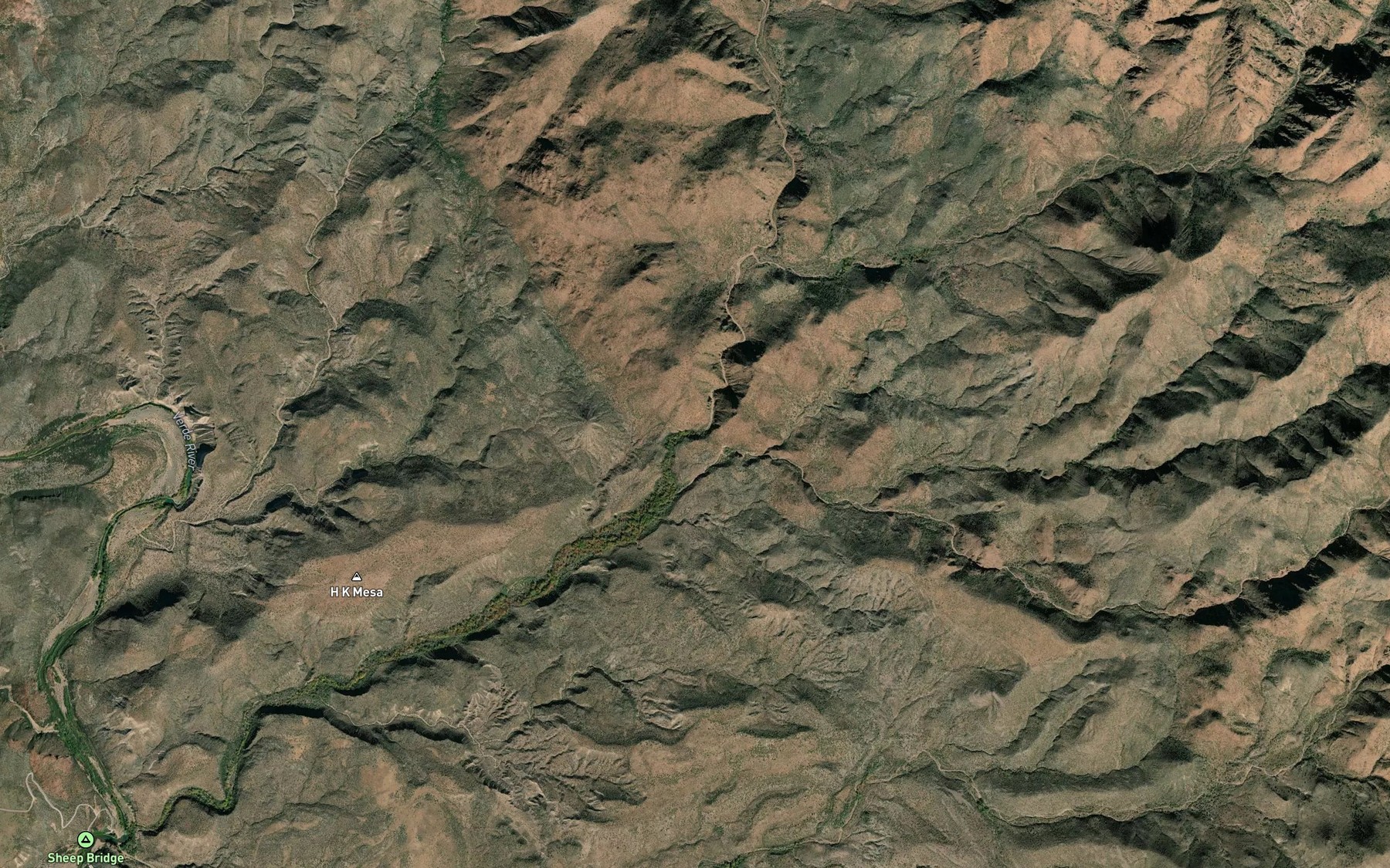 Satellite map of the Manterola Spring