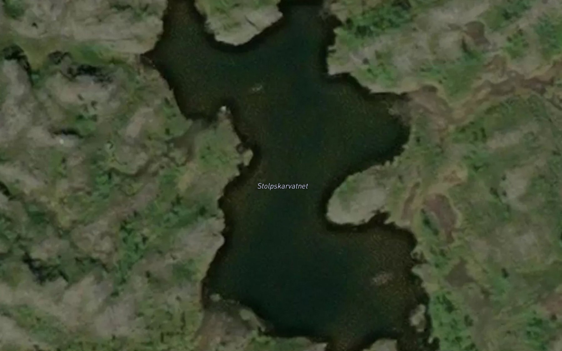 Satellite map of the Stolpskarvatnet