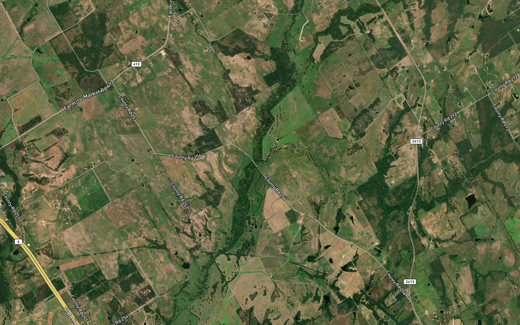 Satellite map of the Willow Creek