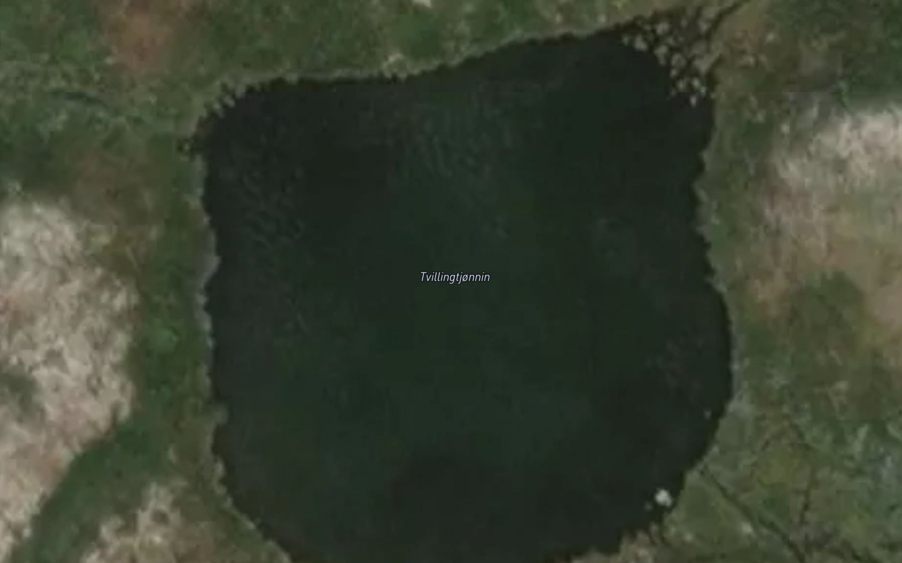 Satellite map of the Tvillingtjonna