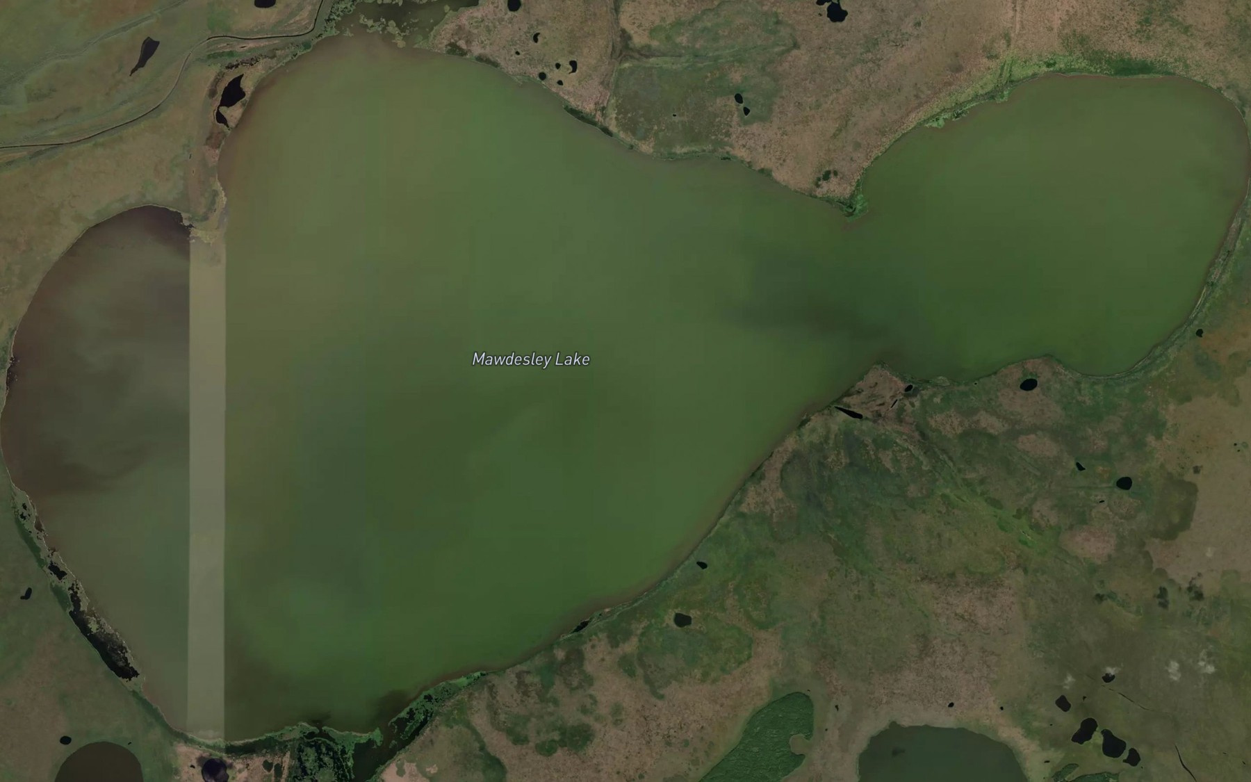 Satellite map of the Mawdesley Lake