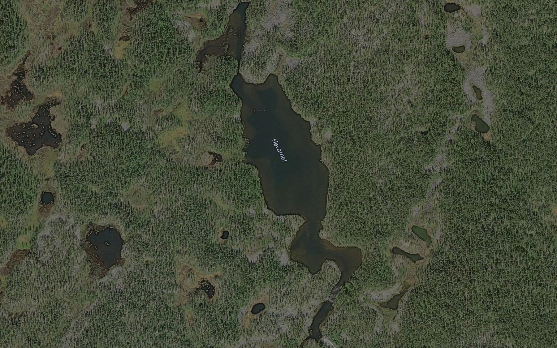 Satellite map of the Hovatnet