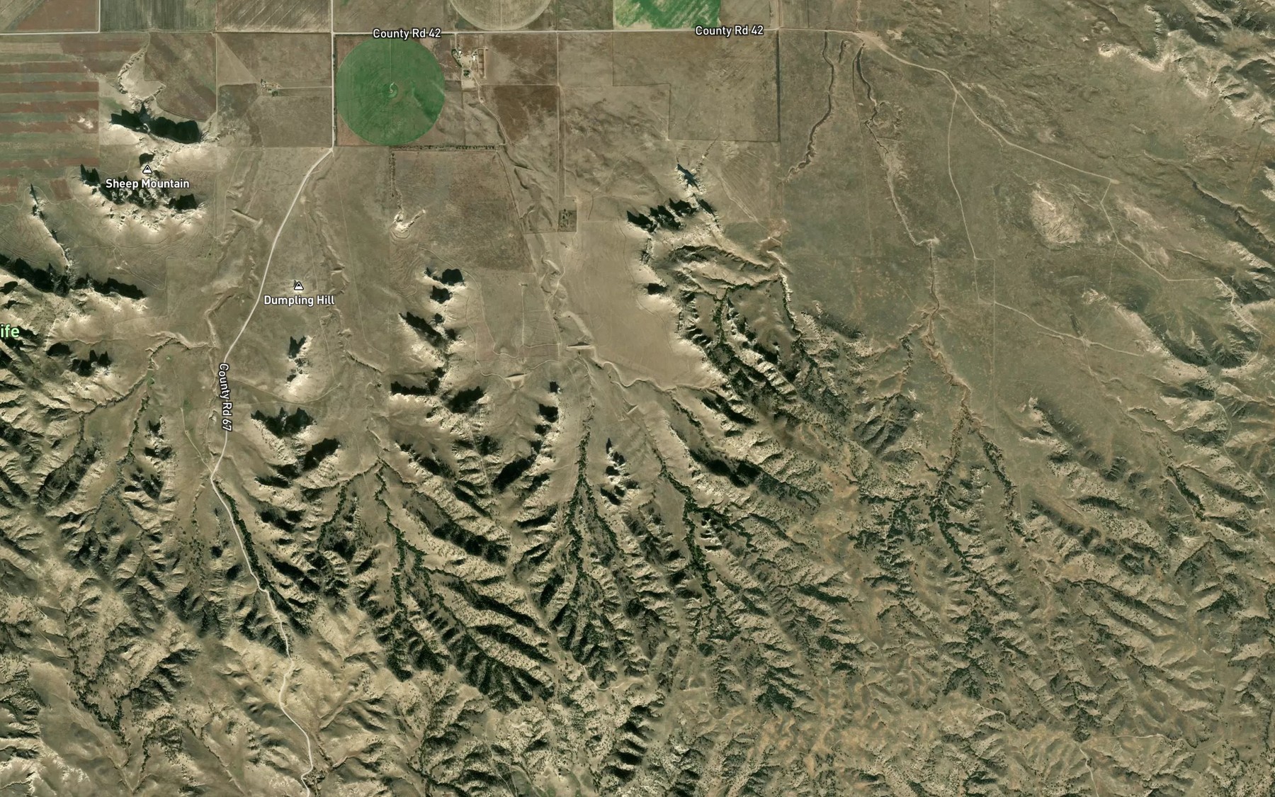 Satellite map of the Horn Reservoir 4