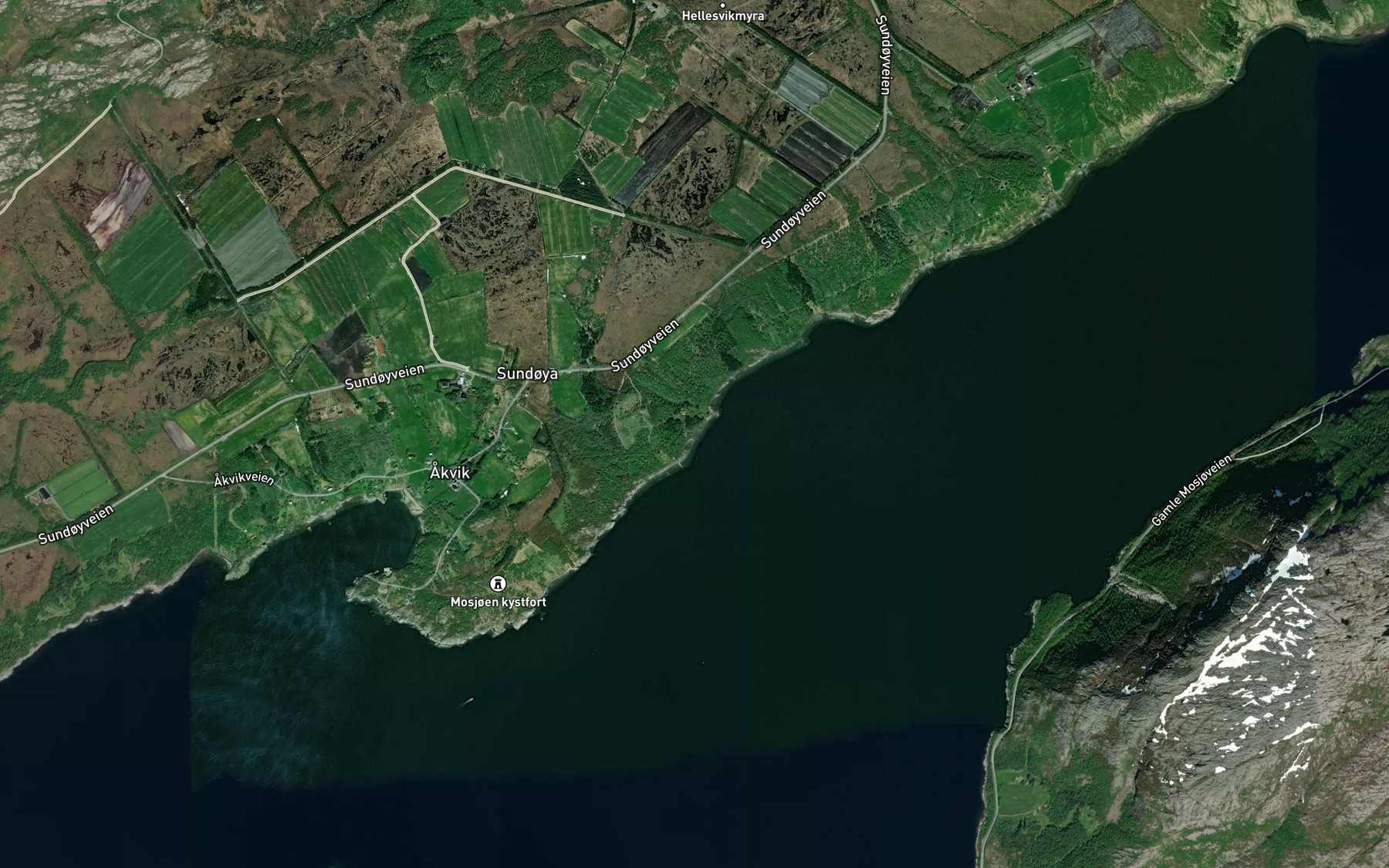 Satellite map of the Labukta