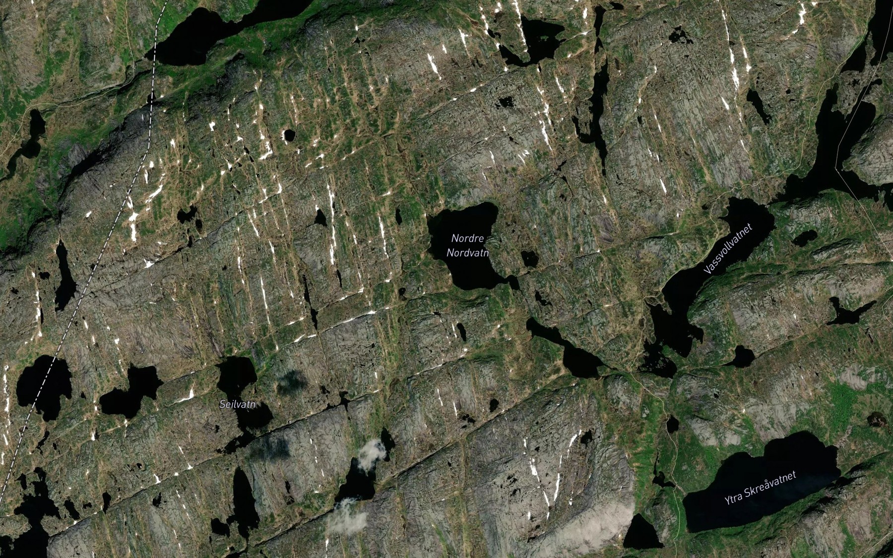 Satellite map of the Nordvatnet