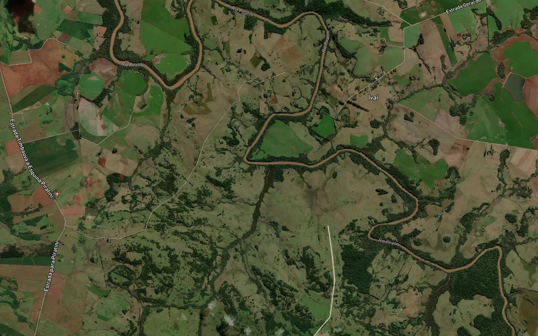 Satellite map of the Arroio Ivai