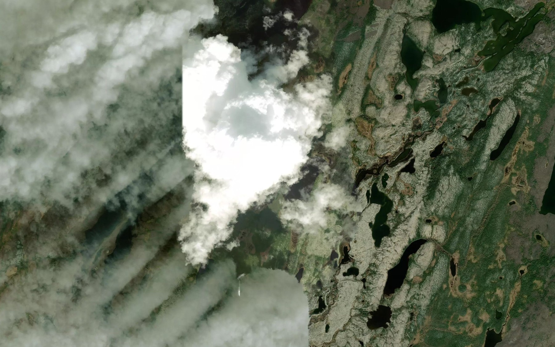 Satellite map of the Lac en H