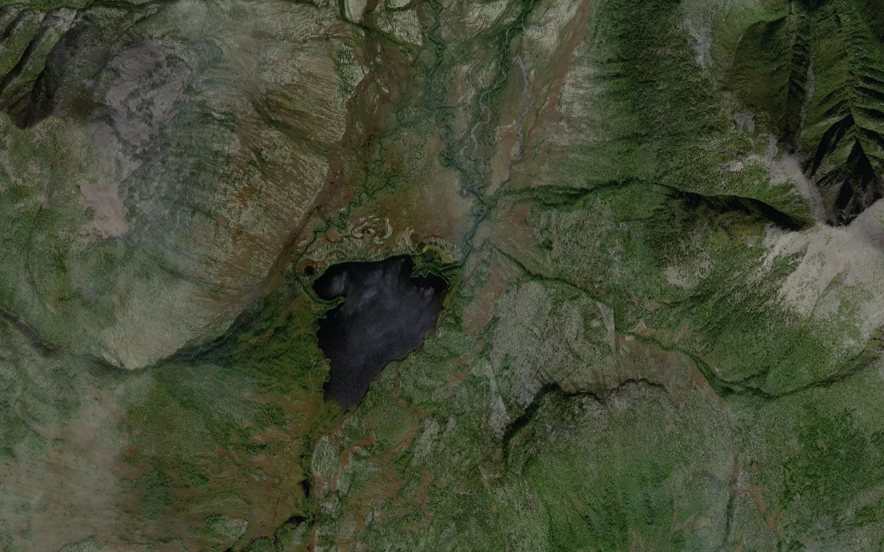 Satellite map of the Birakchan