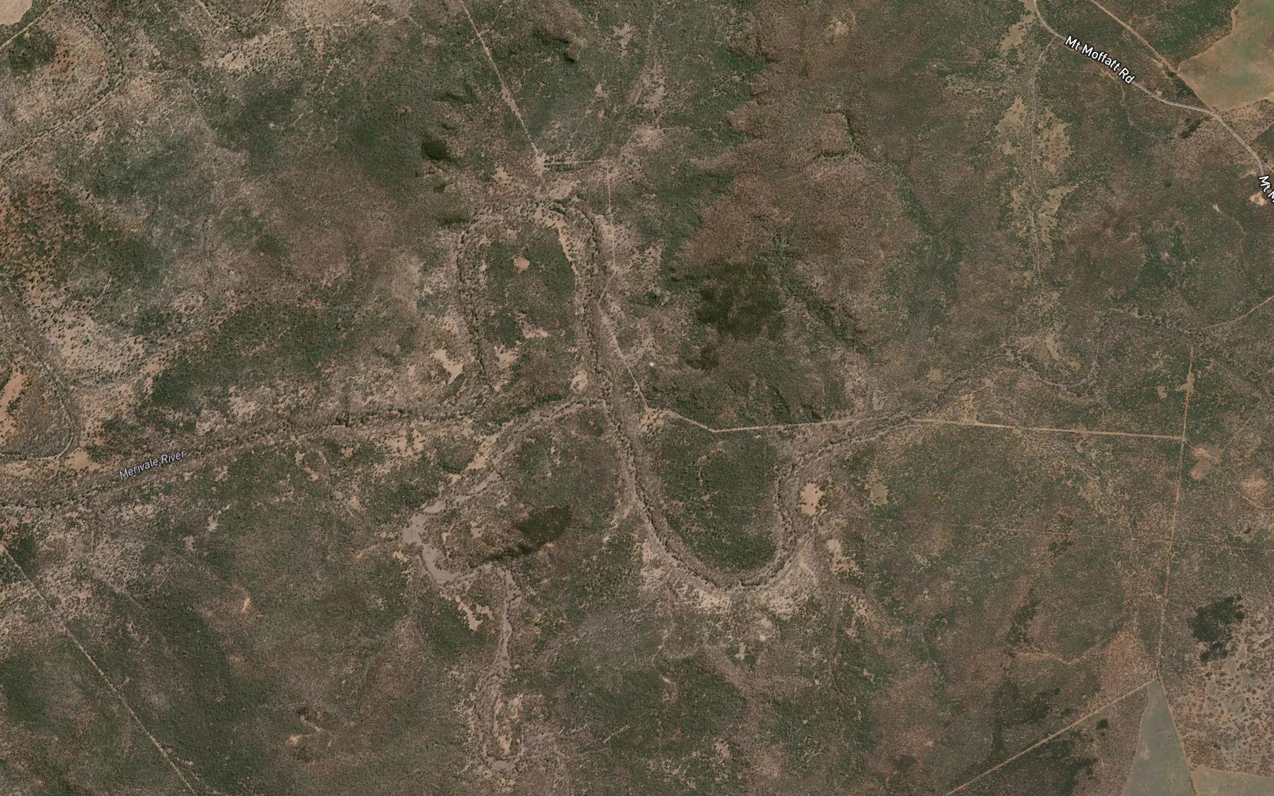 Satellite map of the Box Creek