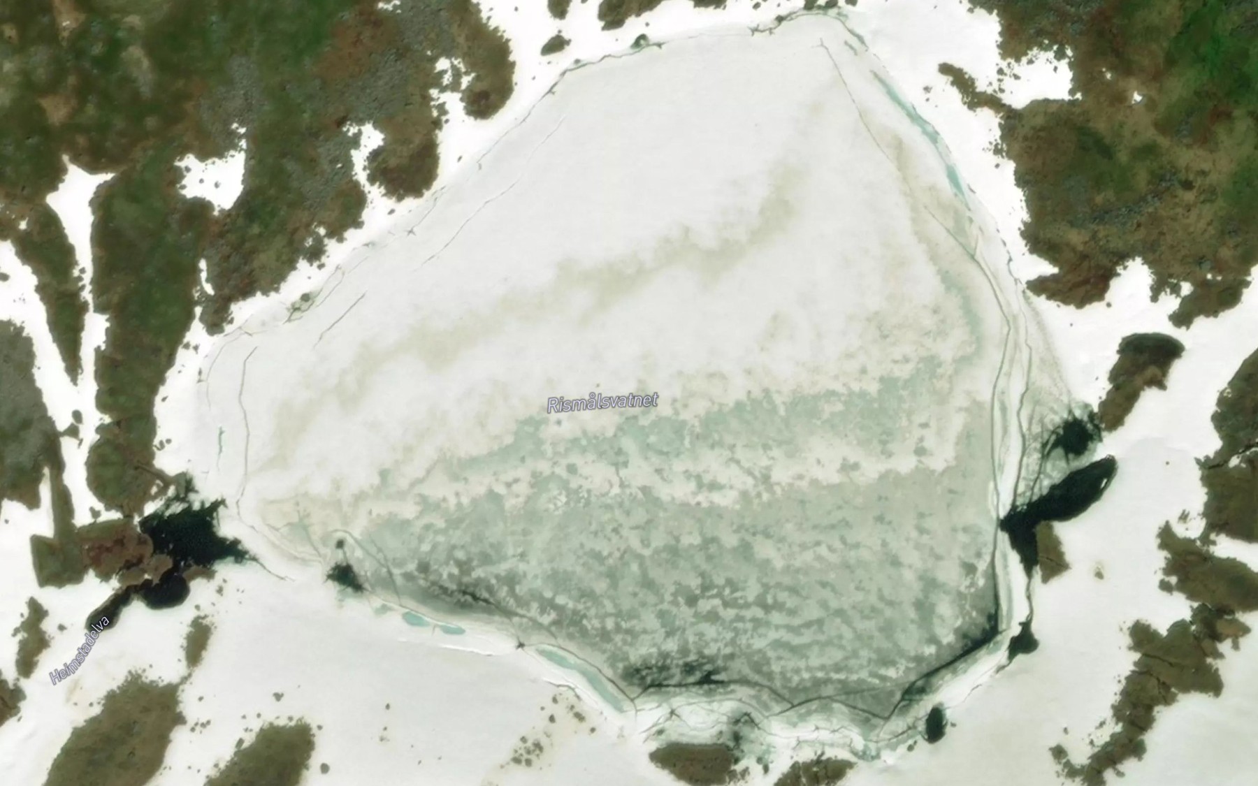Satellite map of the Rismalsvatnet