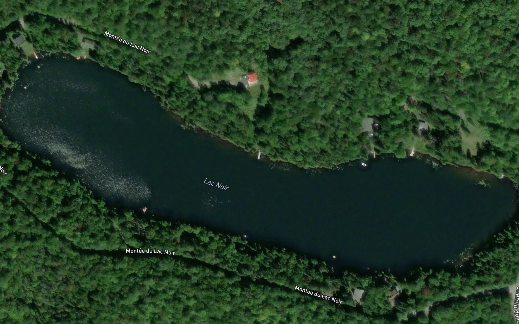 Satellite map of the Lac Noir