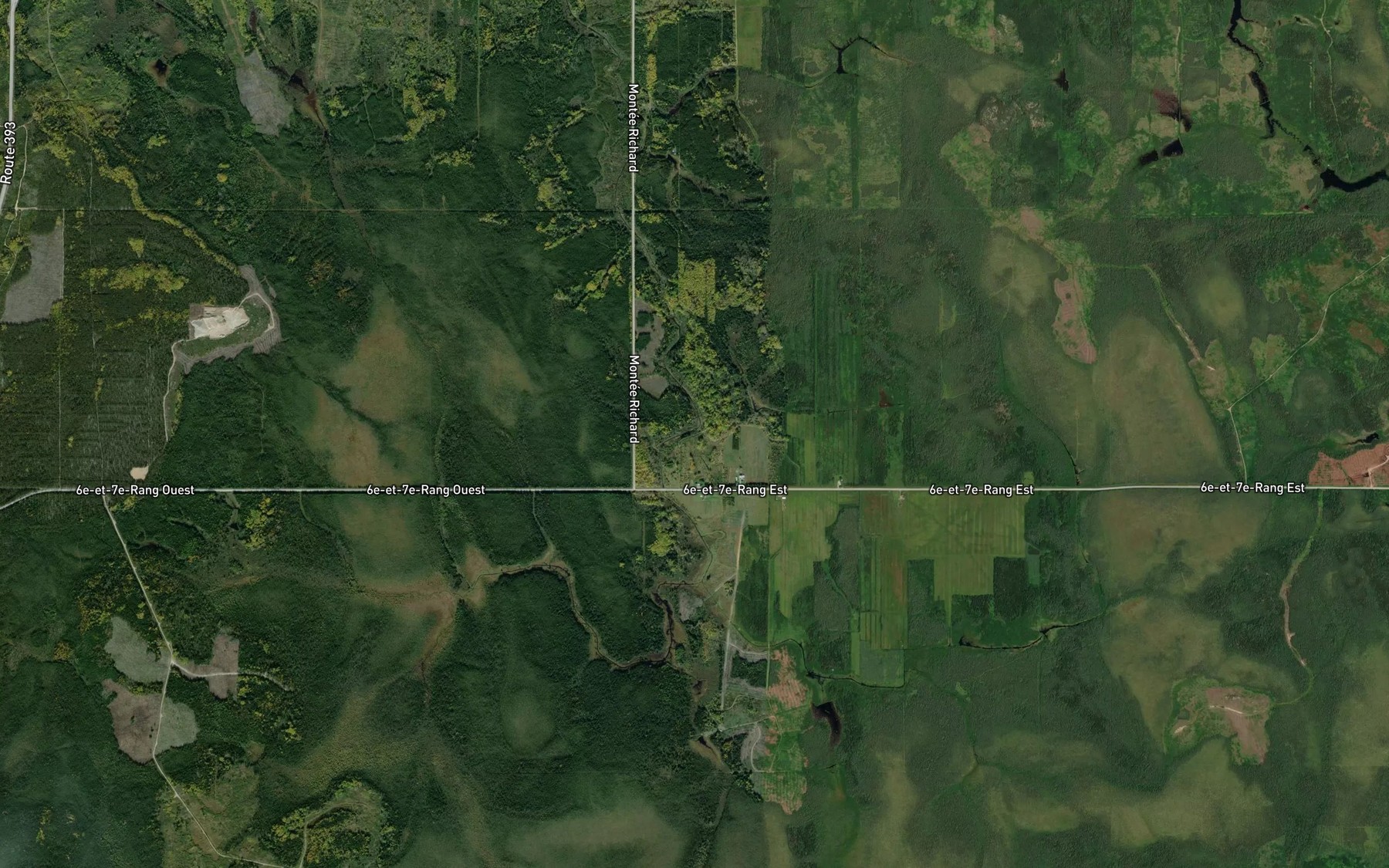 Satellite map of the Cours d'eau Bourque
