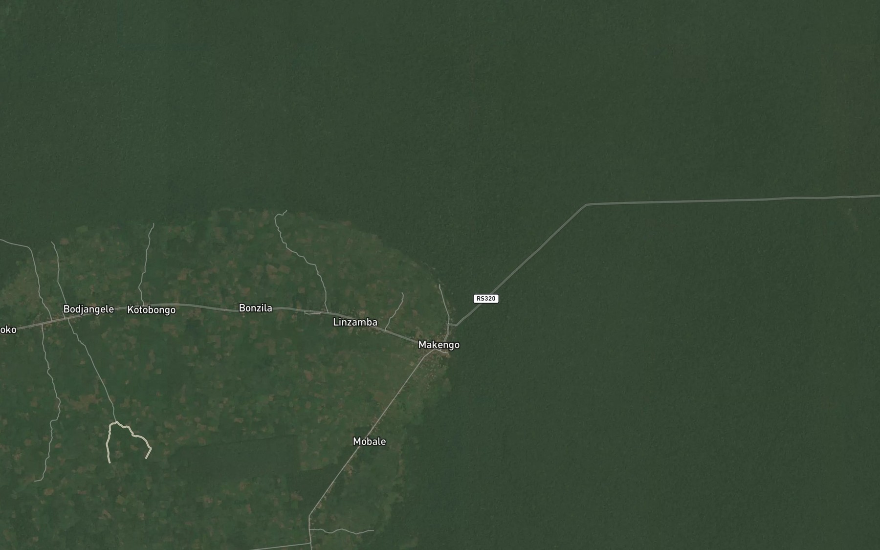 Satellite map of the Mombendjo