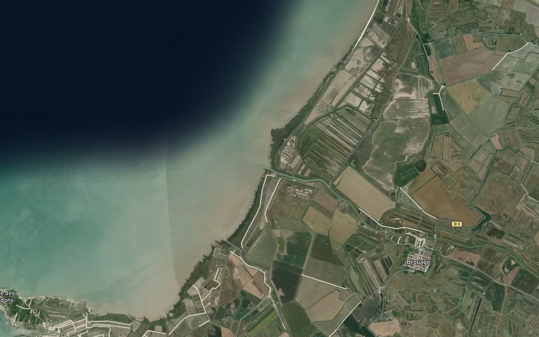 Satellite map of the Havre de Brouage