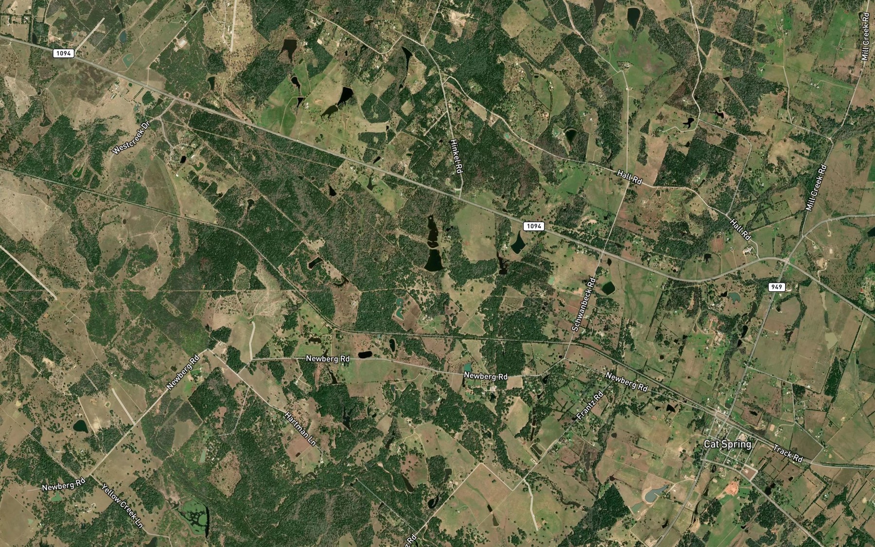 Satellite map of the Moore Lake