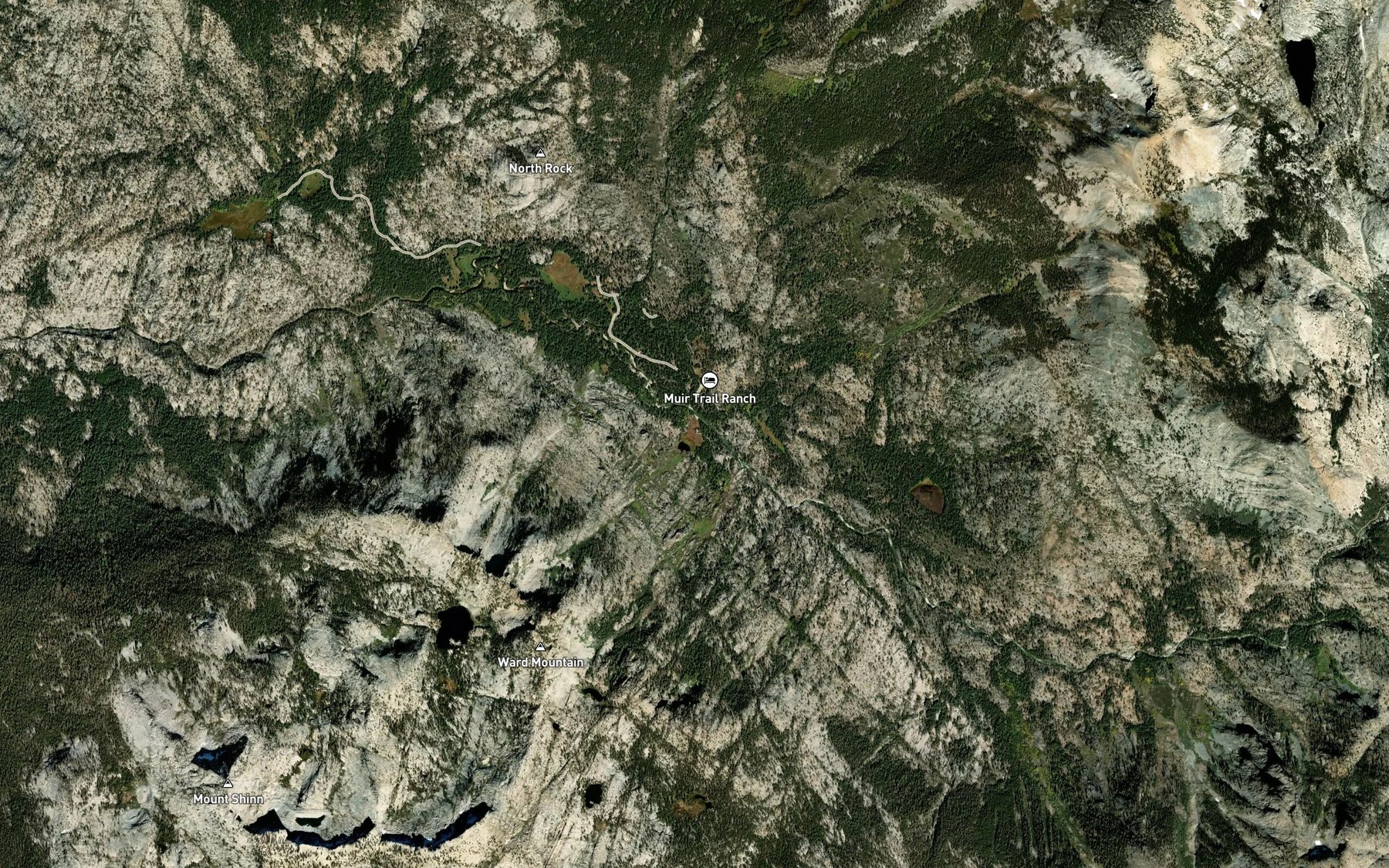 Satellite map of the Hot Springs