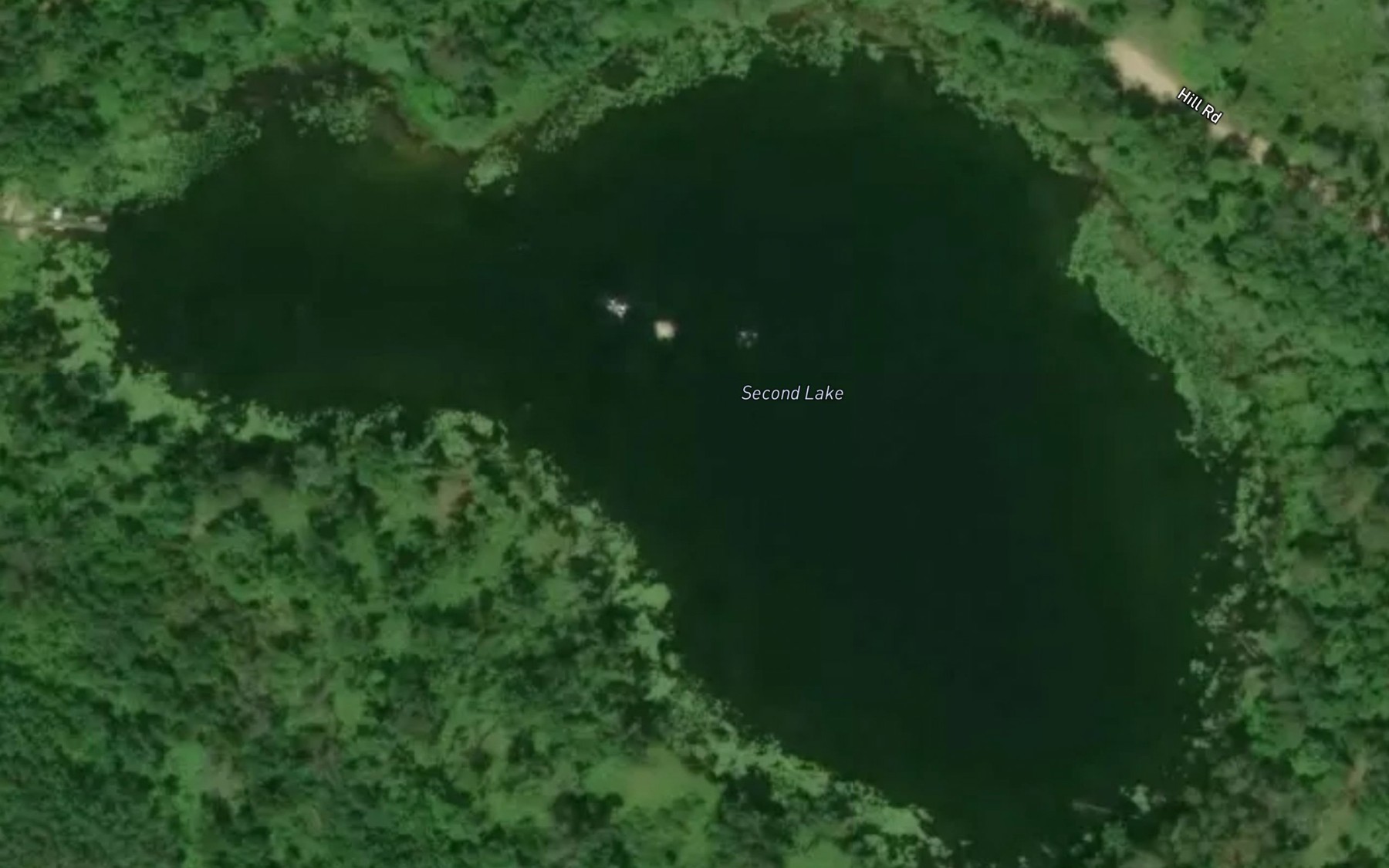 Satellite map of the Second Lake