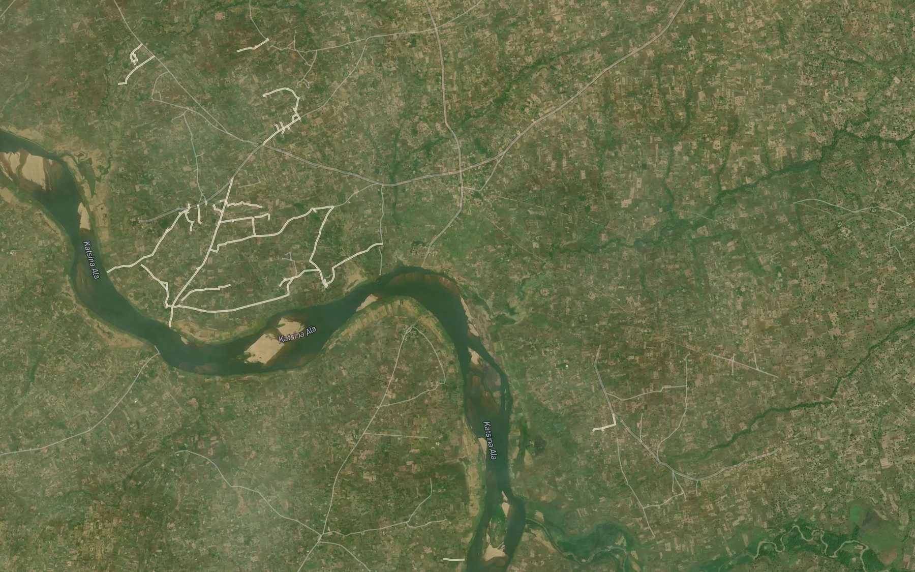 Satellite map of the River Konkor