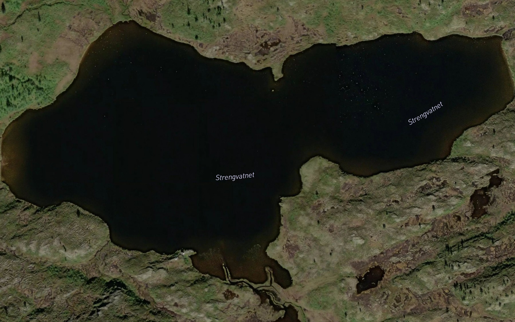 Satellite map of the Strengvatnet