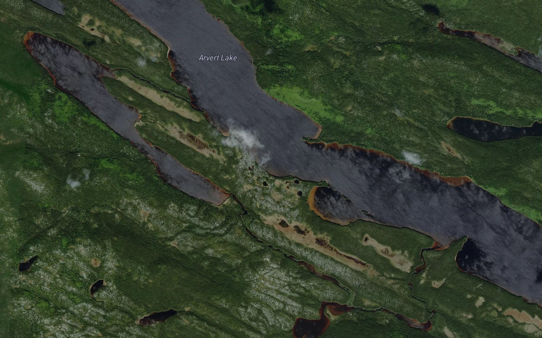 Satellite map of the Arvert Lake