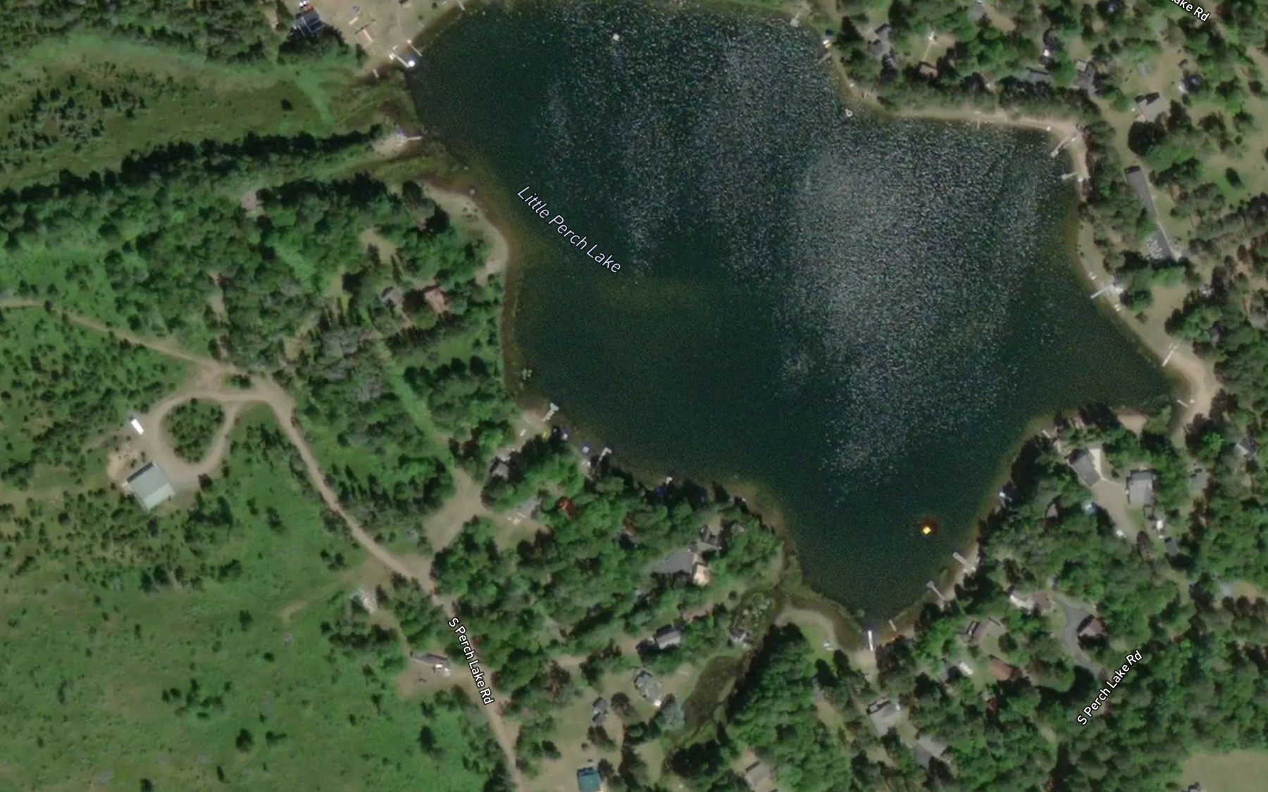 Satellite map of the Little Perch Lake
