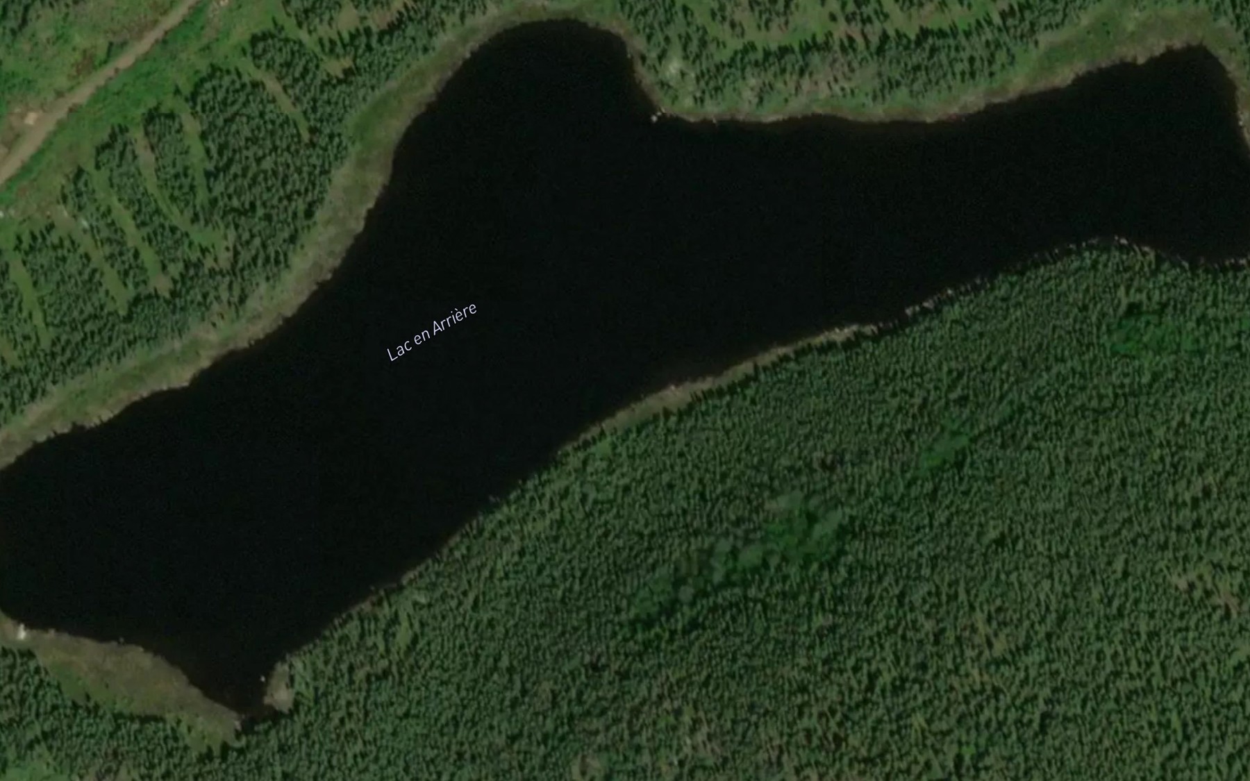 Satellite map of the Lac en Arriere