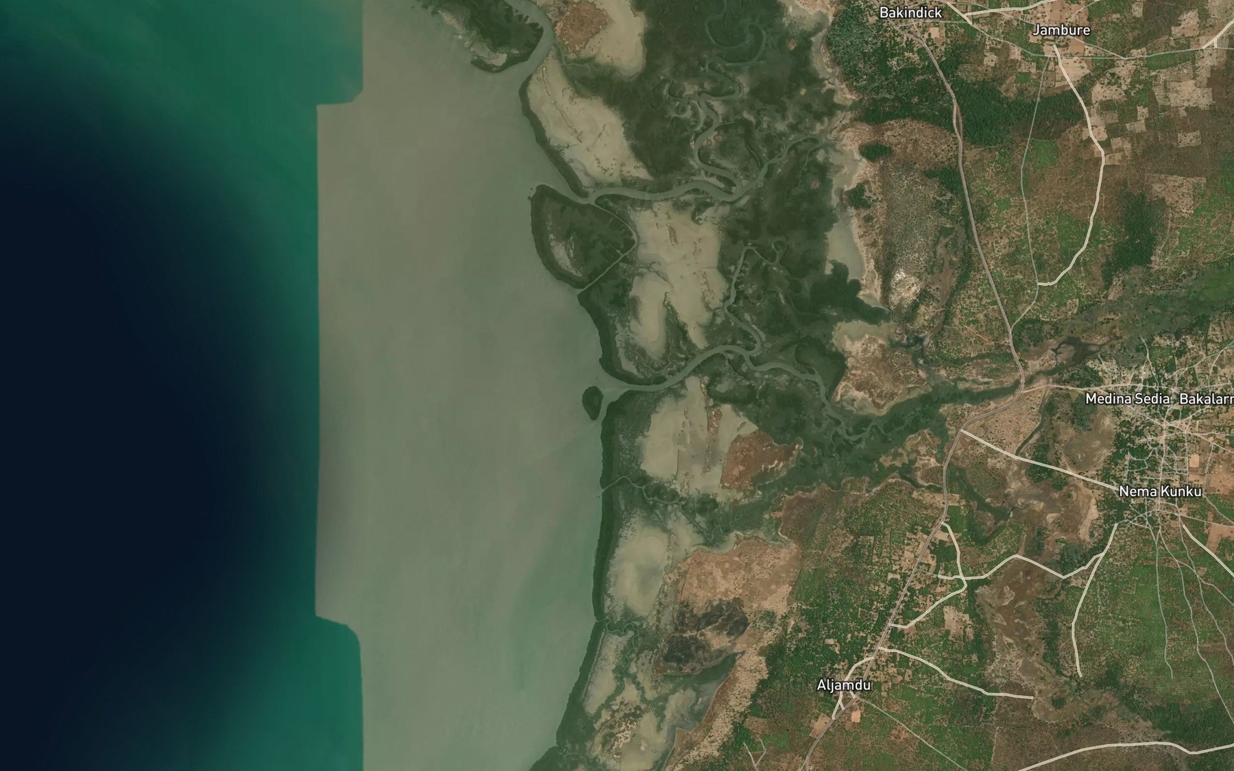 Satellite map of the Jimbana Bolon