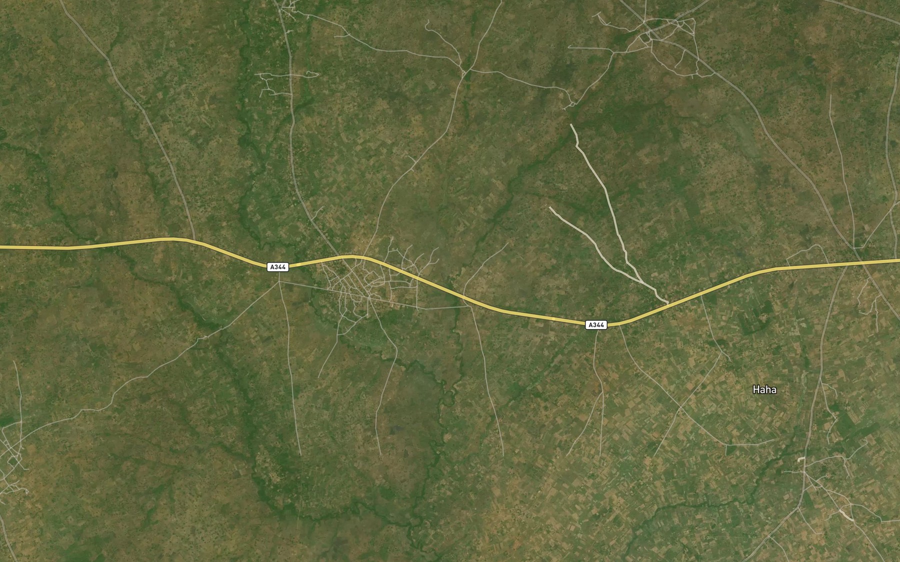 Satellite map of the River Uekor