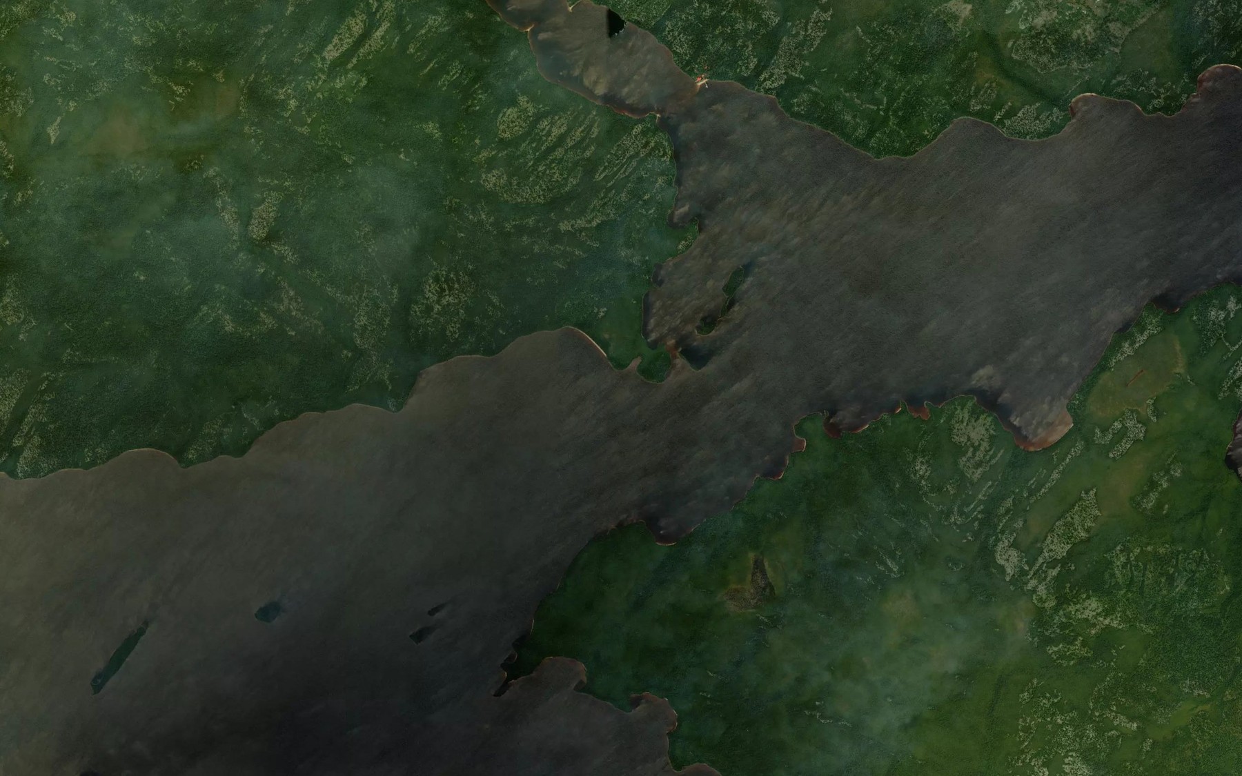 Satellite map of the Lac Le Gardeur