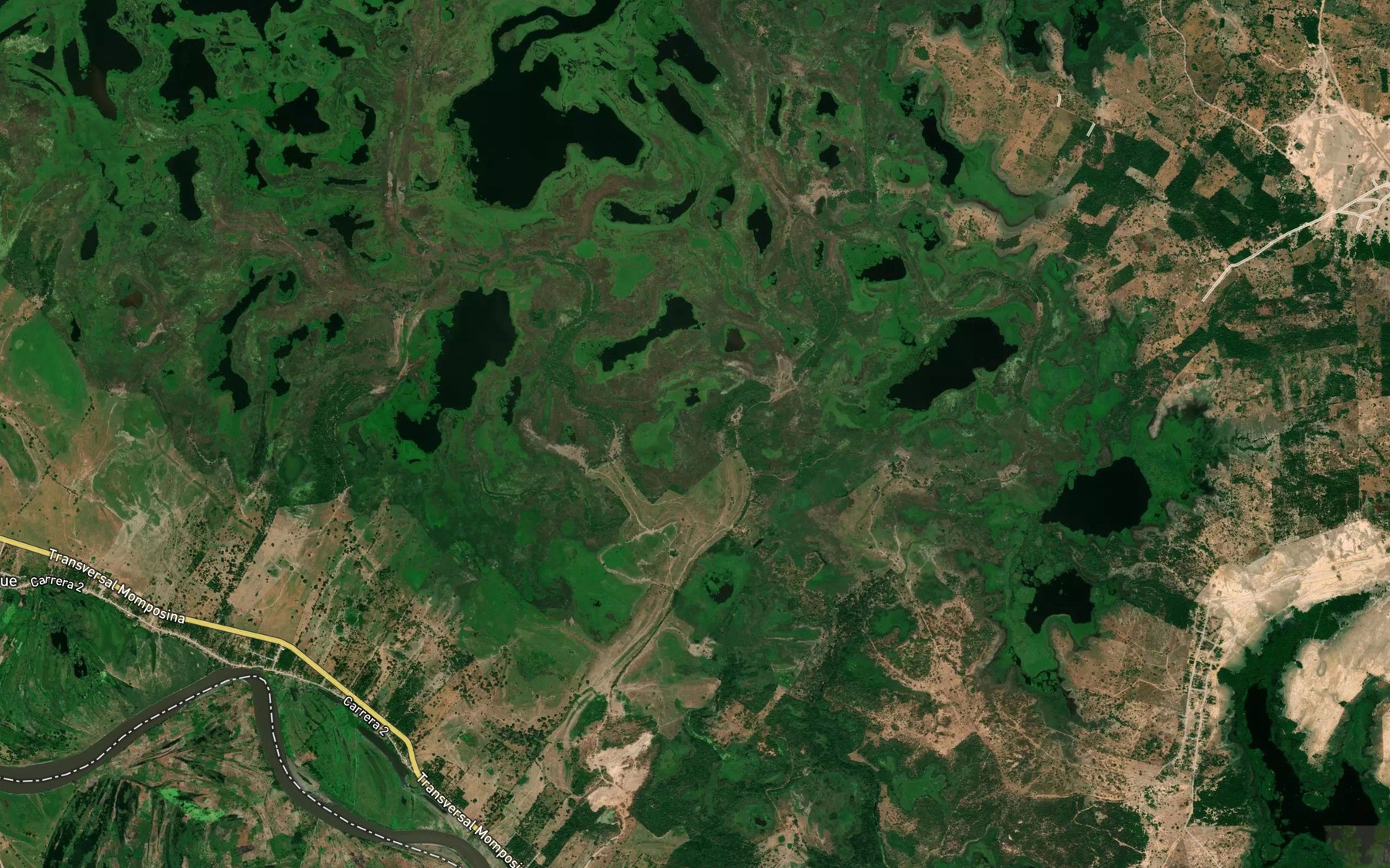 Satellite map of the Cano Cope