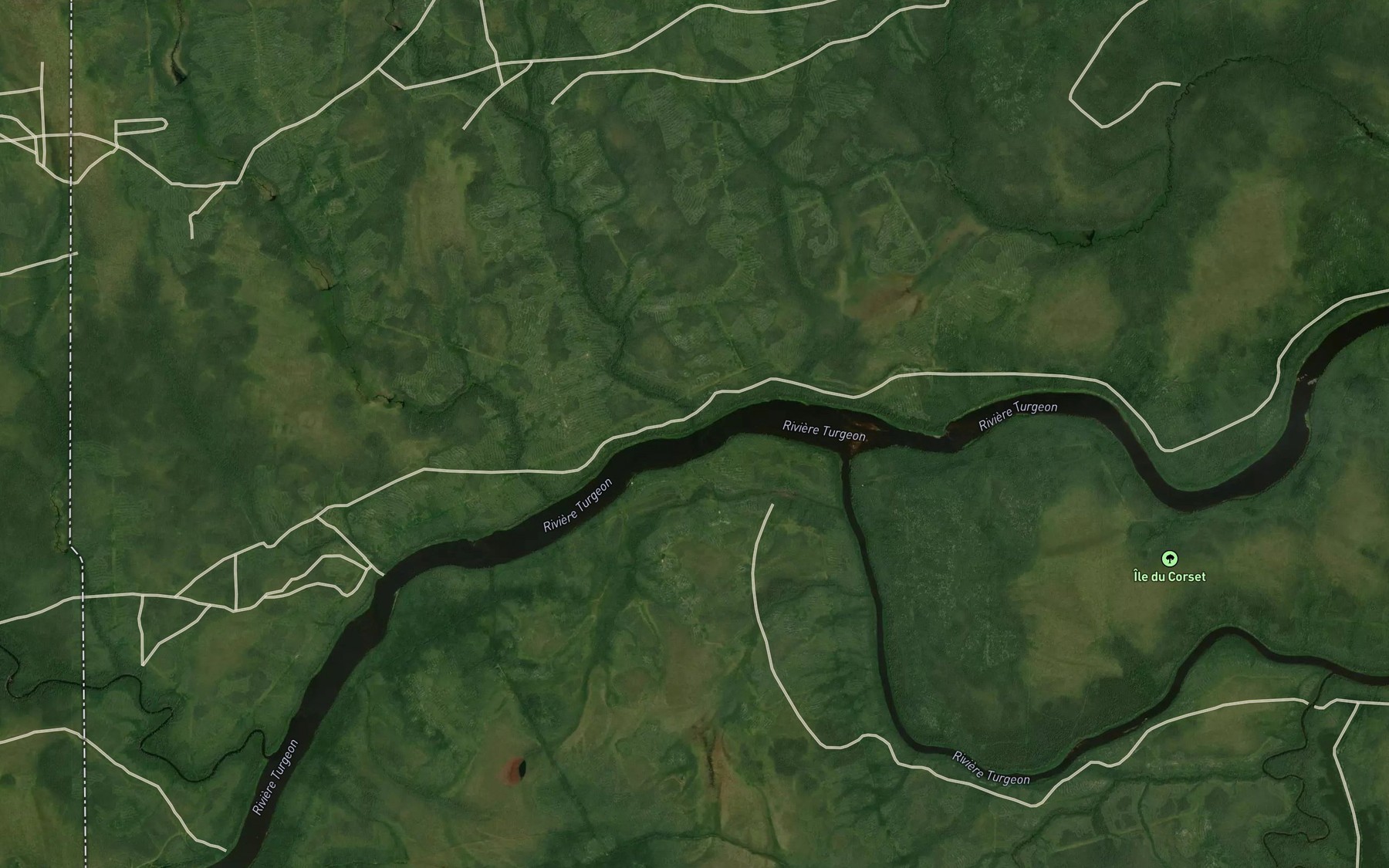Satellite map of the Ruisseau Kapawitigowag Madawa