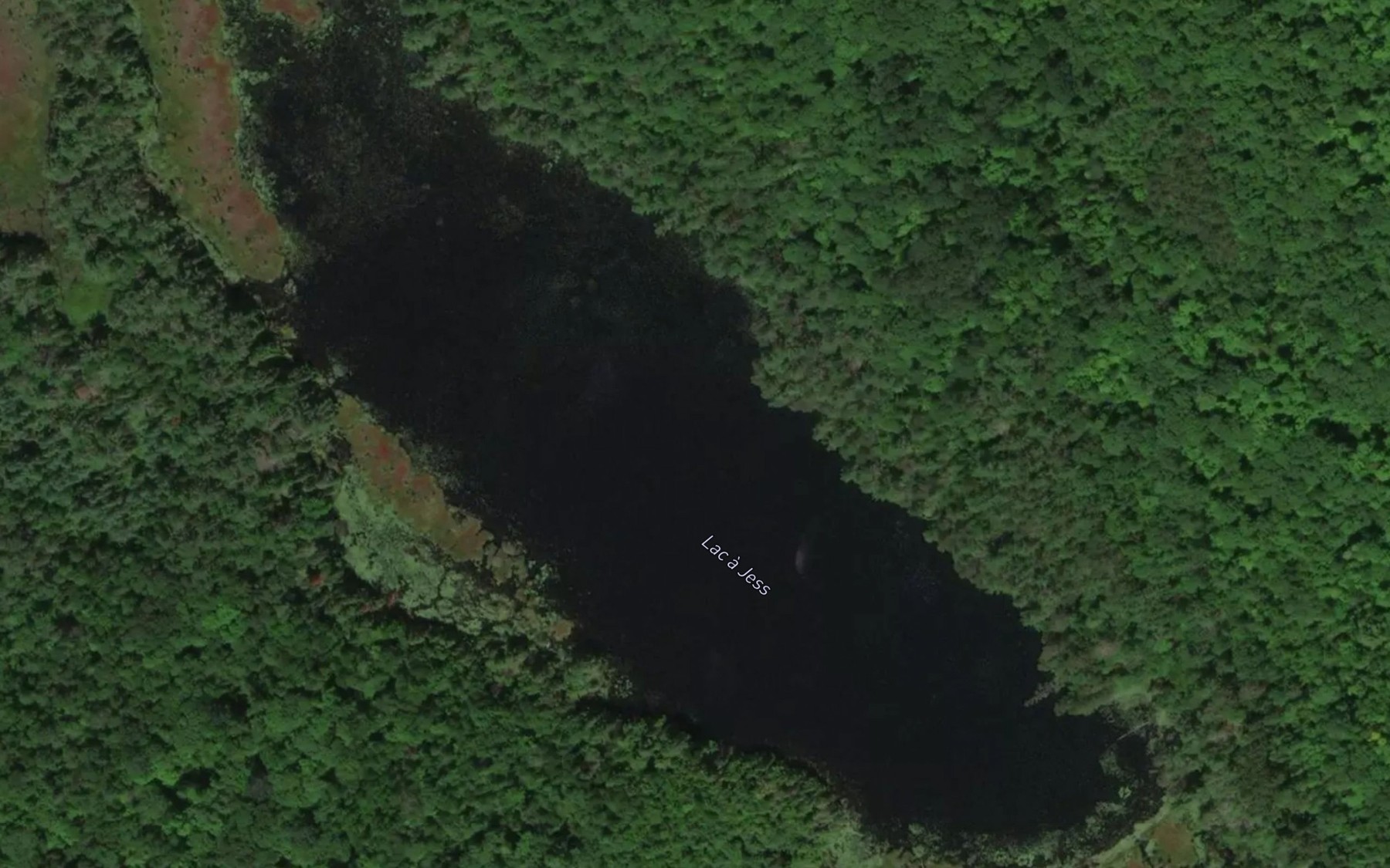 Satellite map of the Lac a Jess