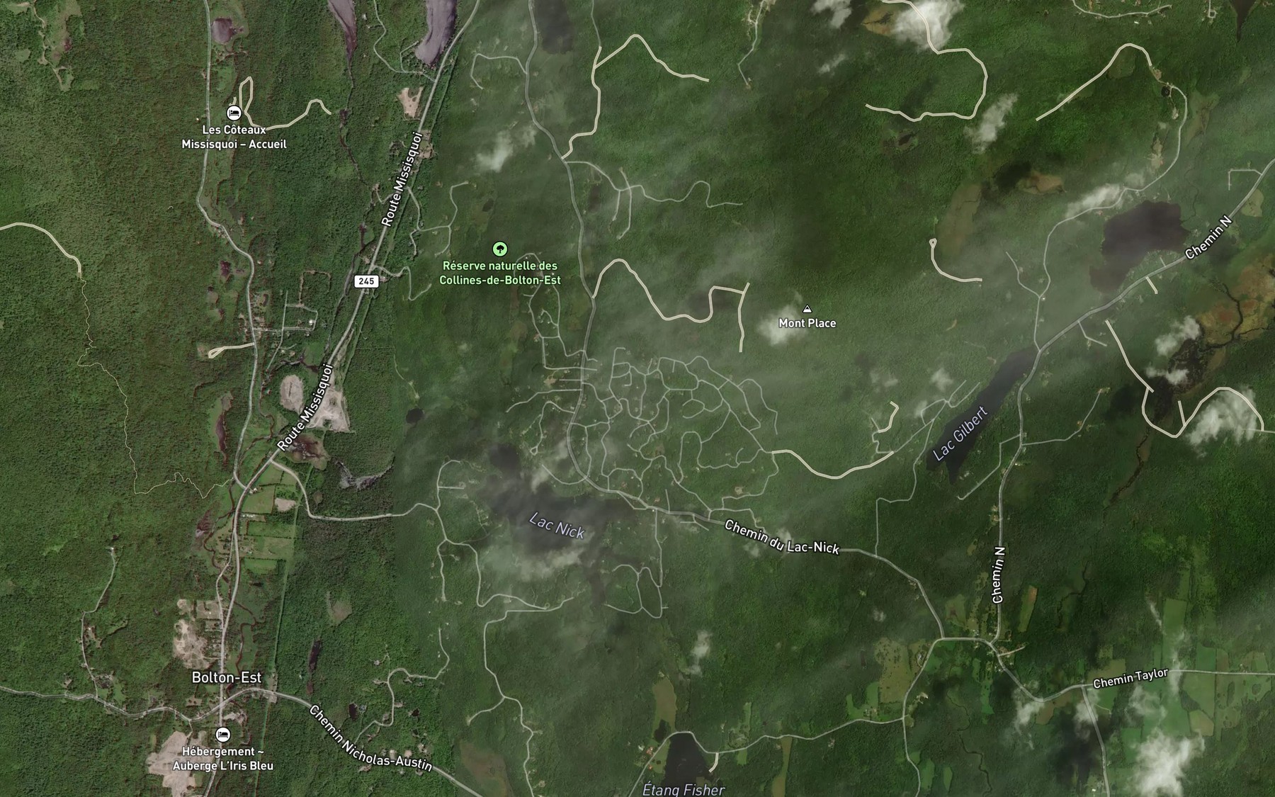 Satellite map of the Lac Deer