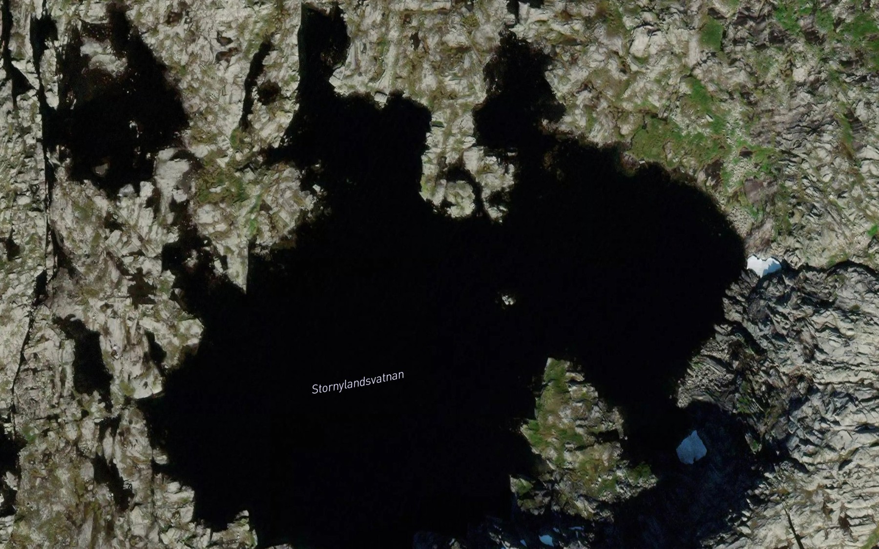 Satellite map of the Stornylandsvatnan