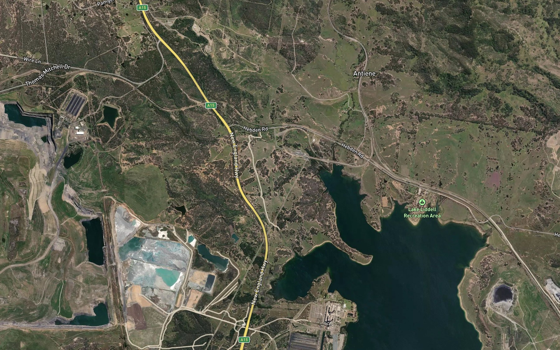 Satellite map of the Antiene Arm