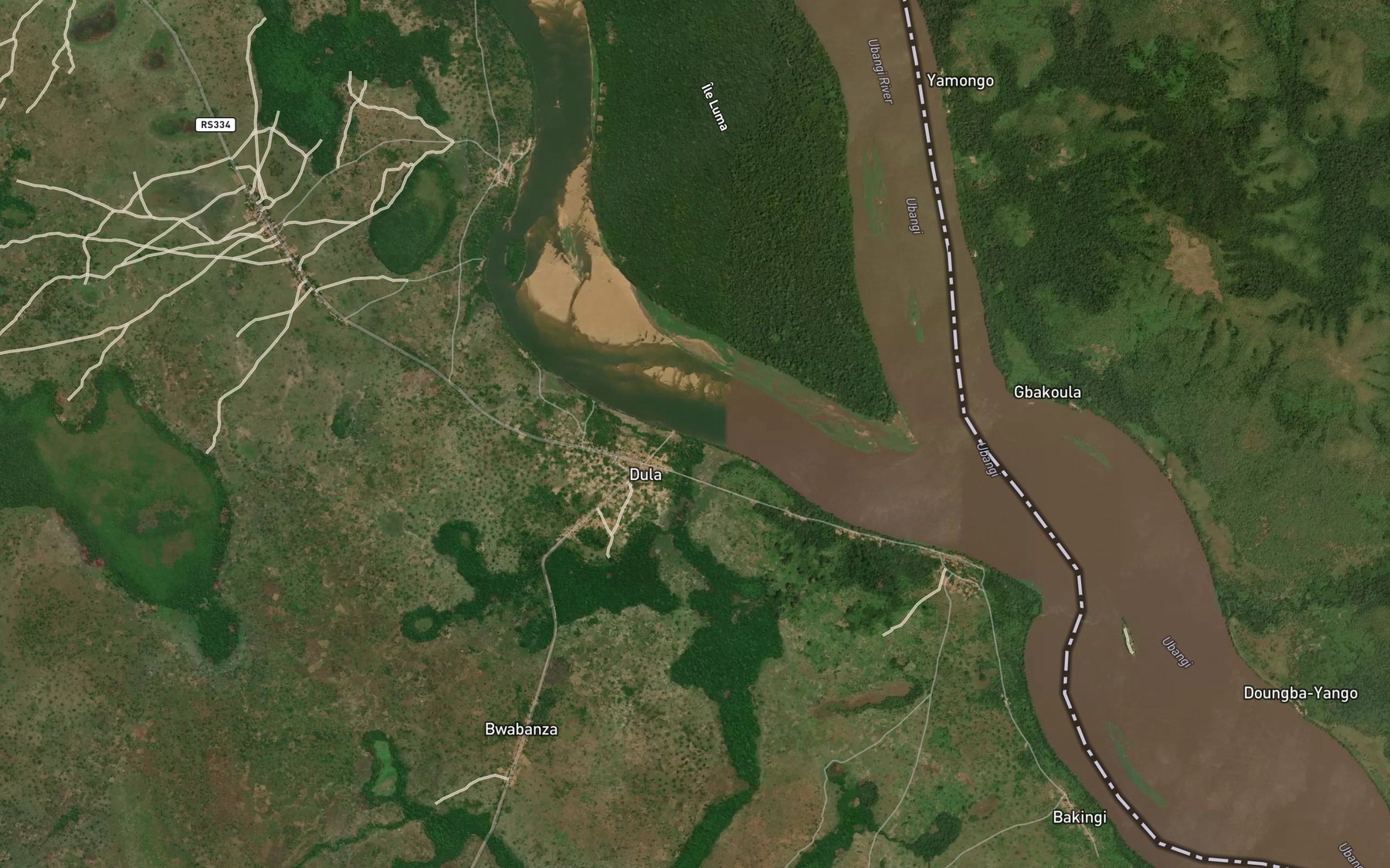 Satellite map of the Dalanga
