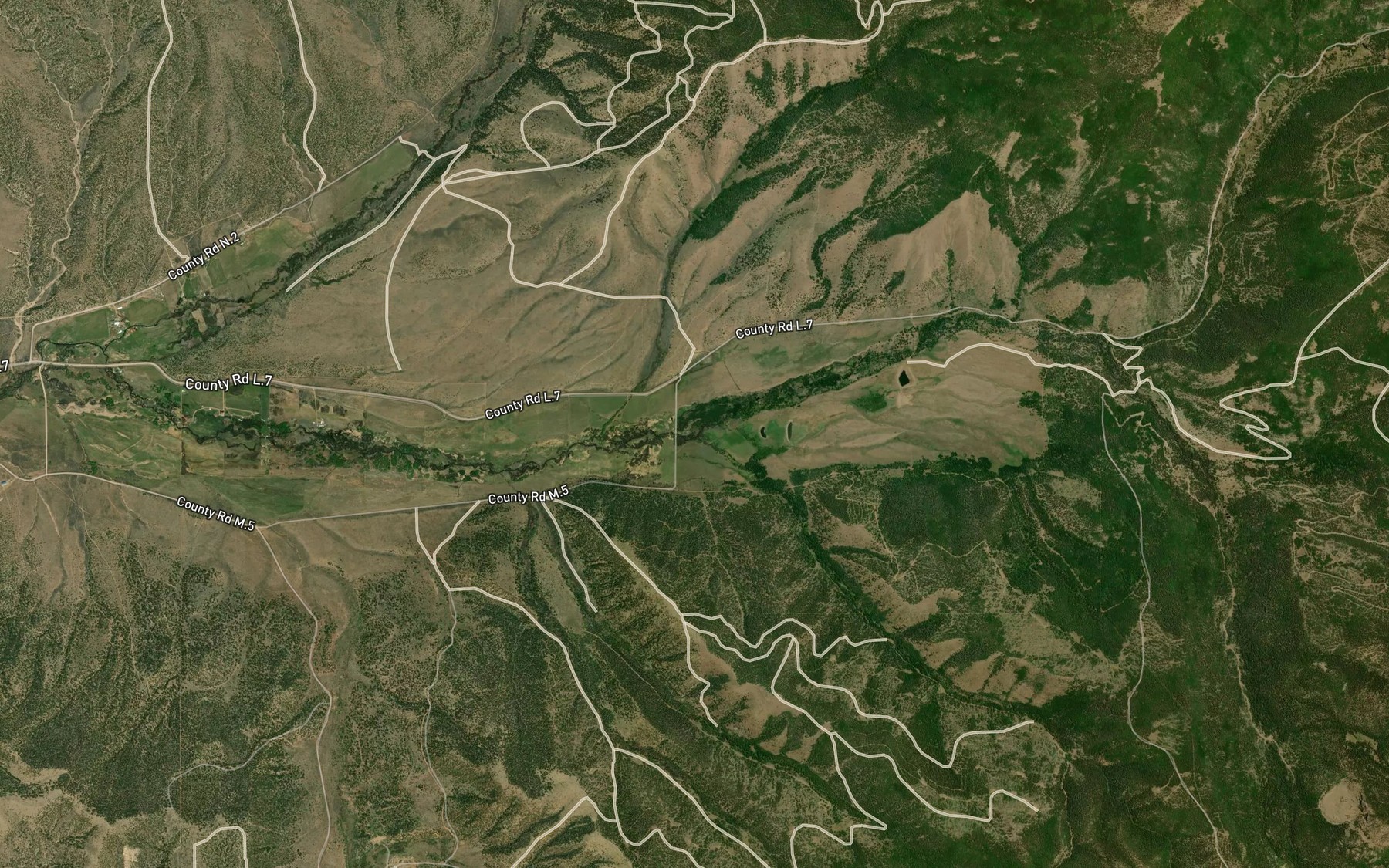 Satellite map of the El Rito de Aban