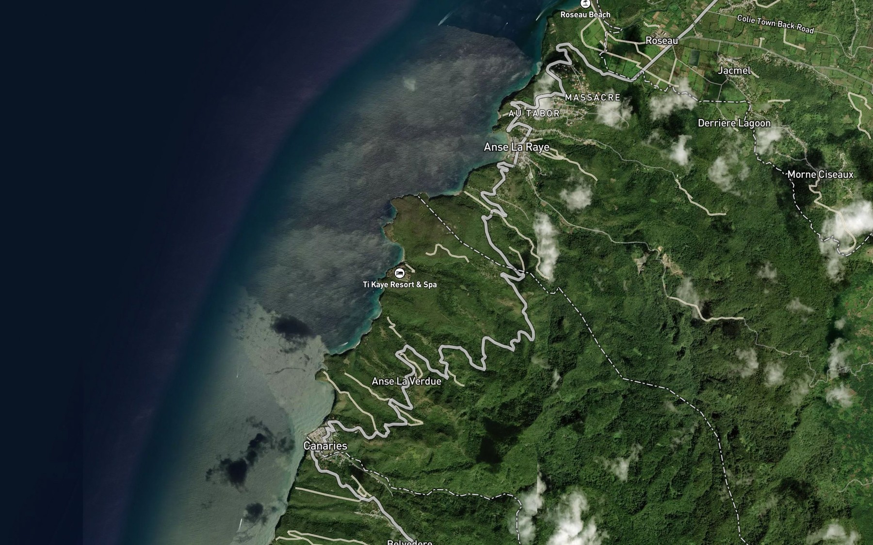 Satellite map of the Ravine Chalon