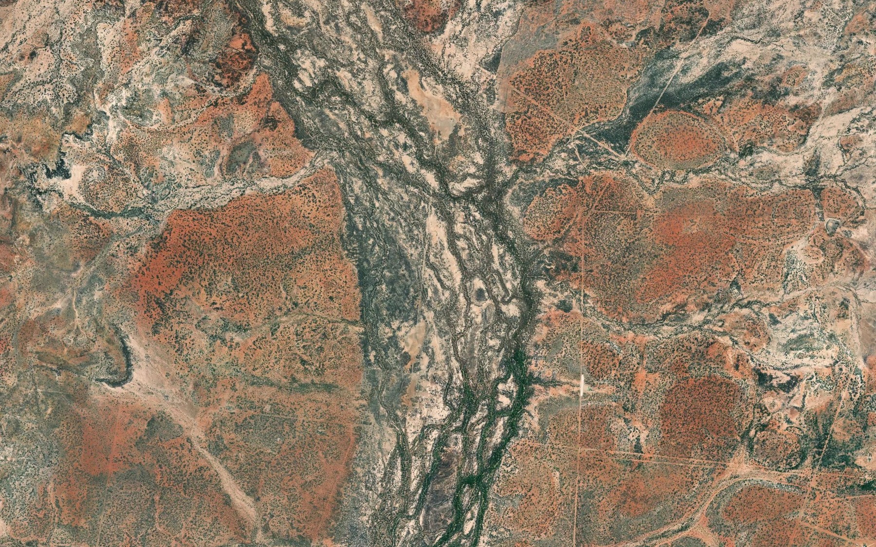 Satellite map of the Lagoon Creek