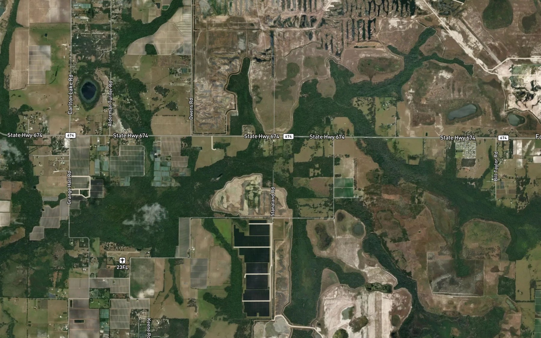Satellite map of the Howard Prairie Branch