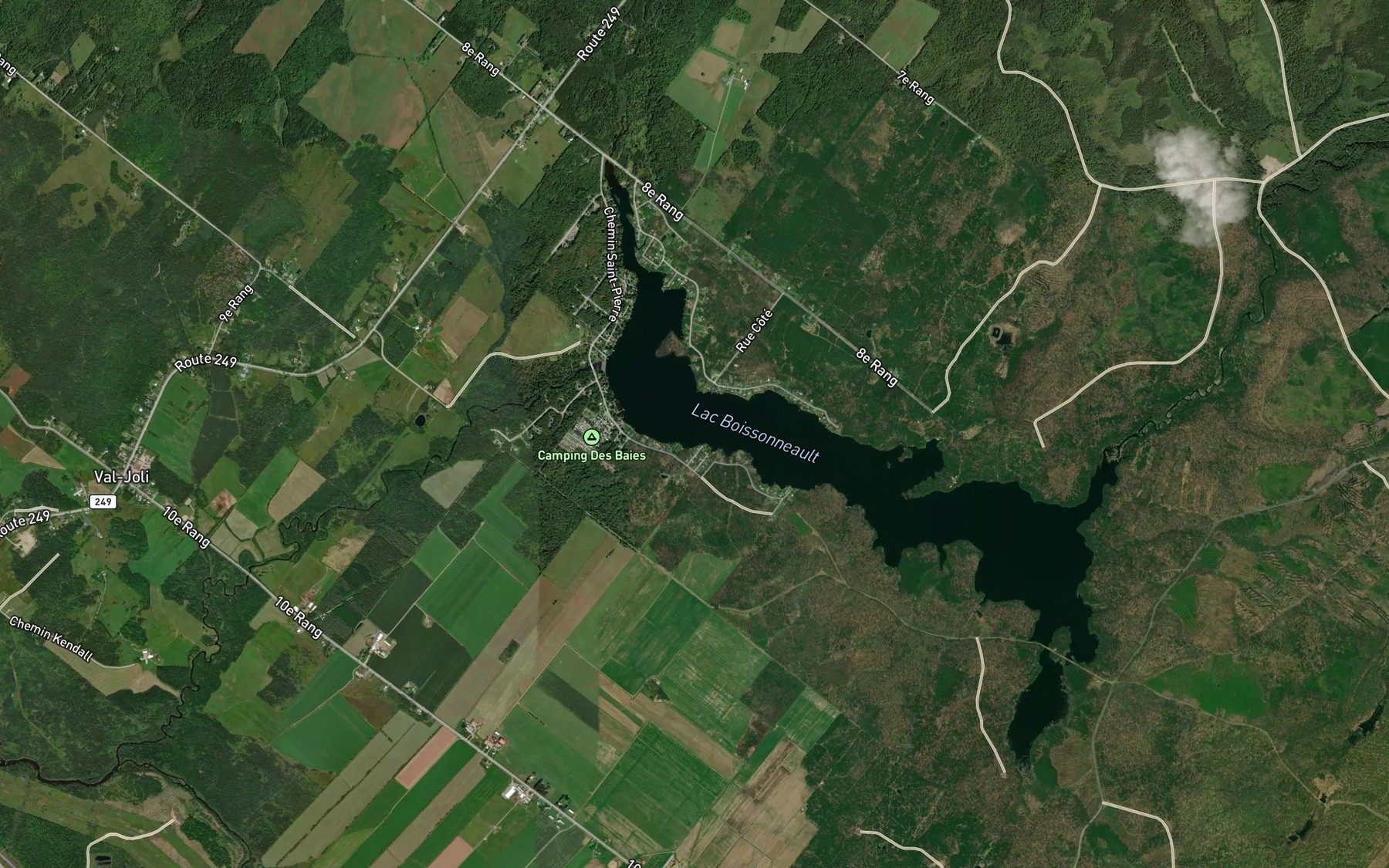 Satellite map of the Baie St-Laurent