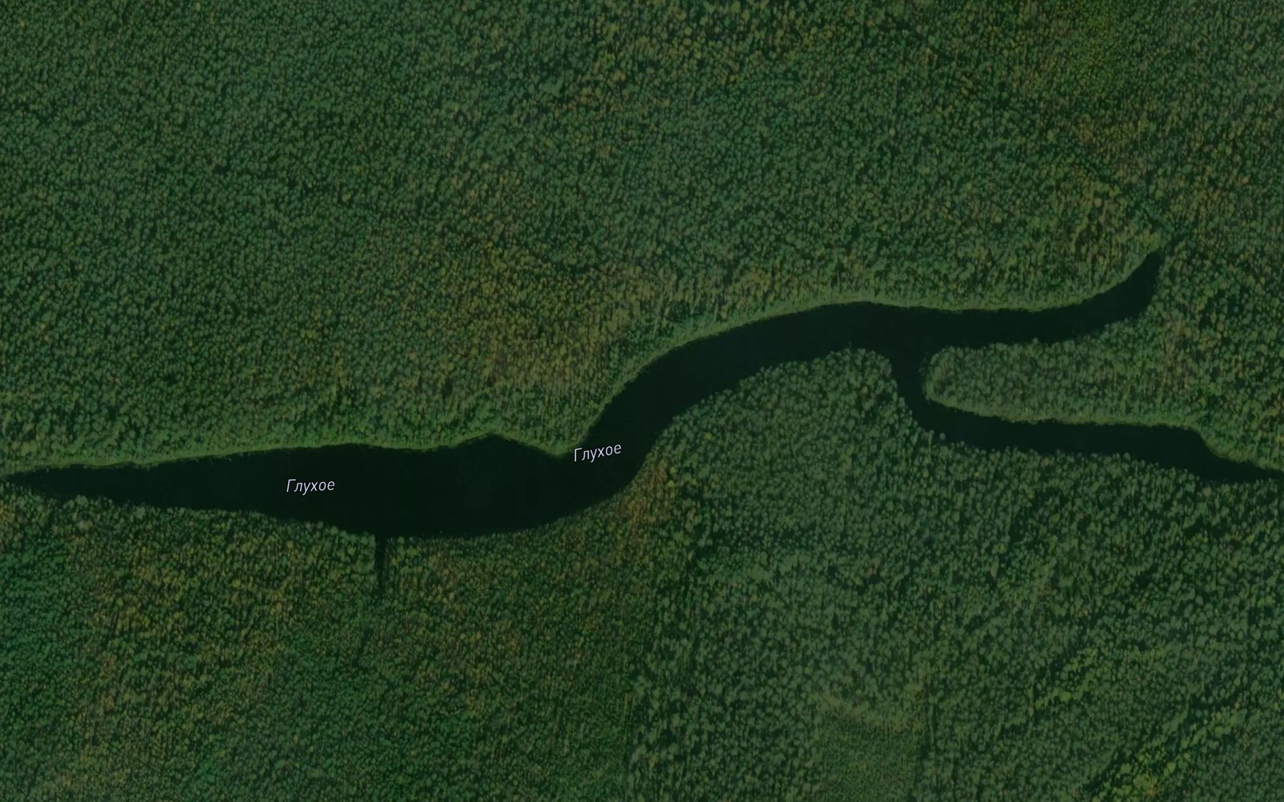 Satellite map of the Ozero Glukhoye