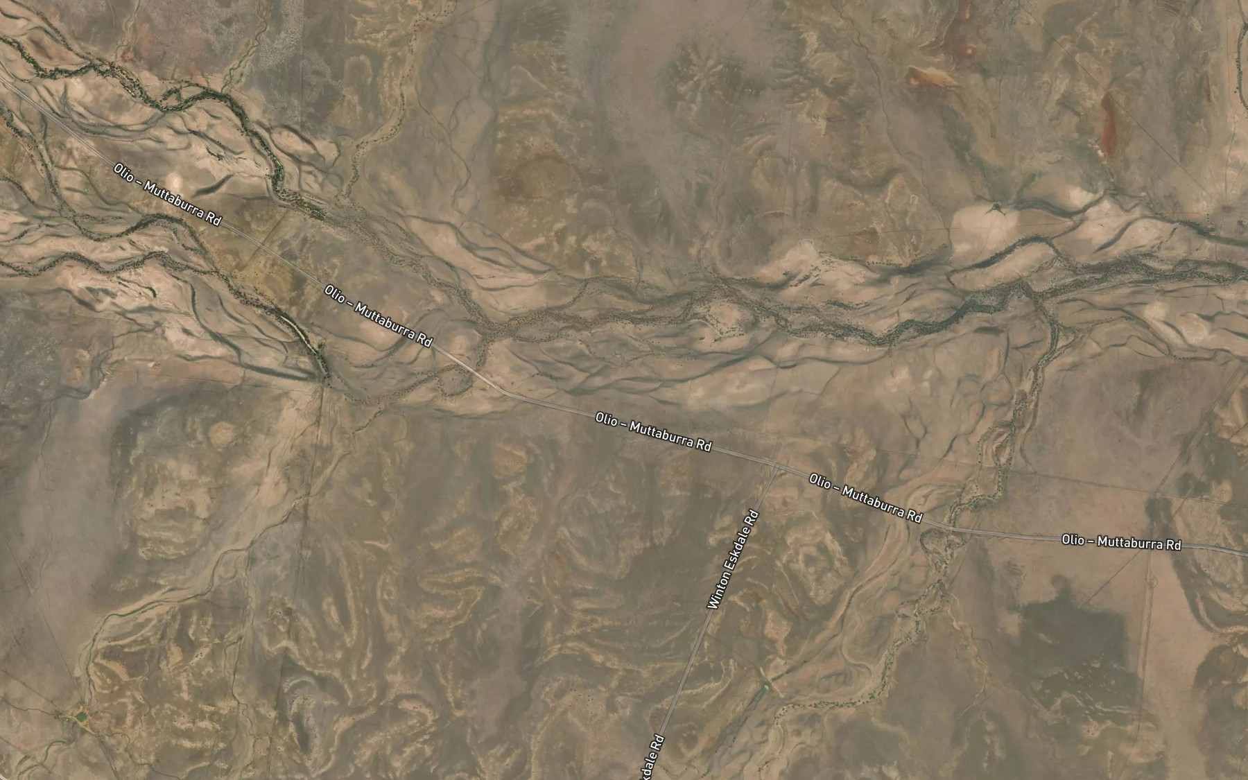 Satellite map of the Samson Creek