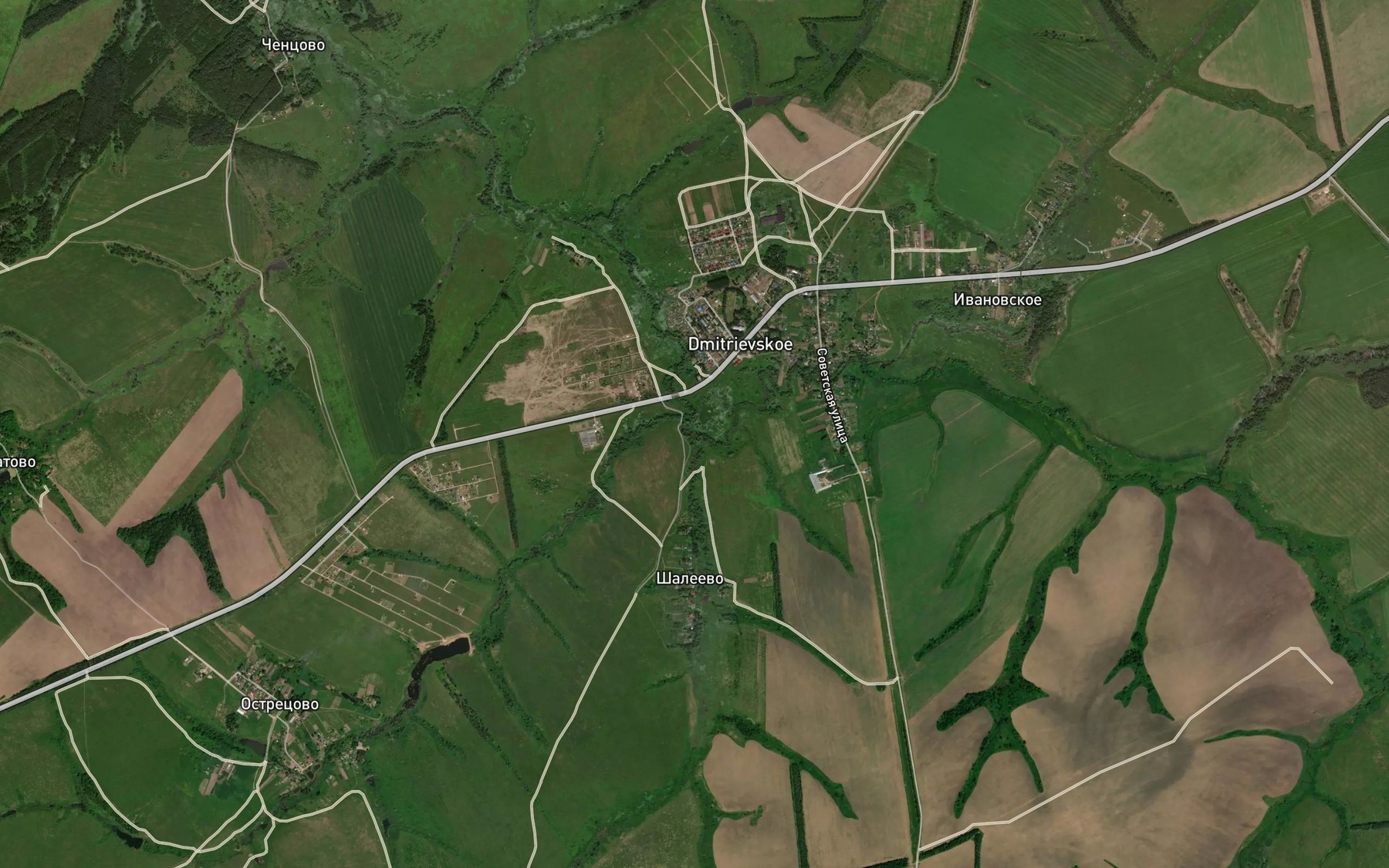 Satellite map of the Saniga