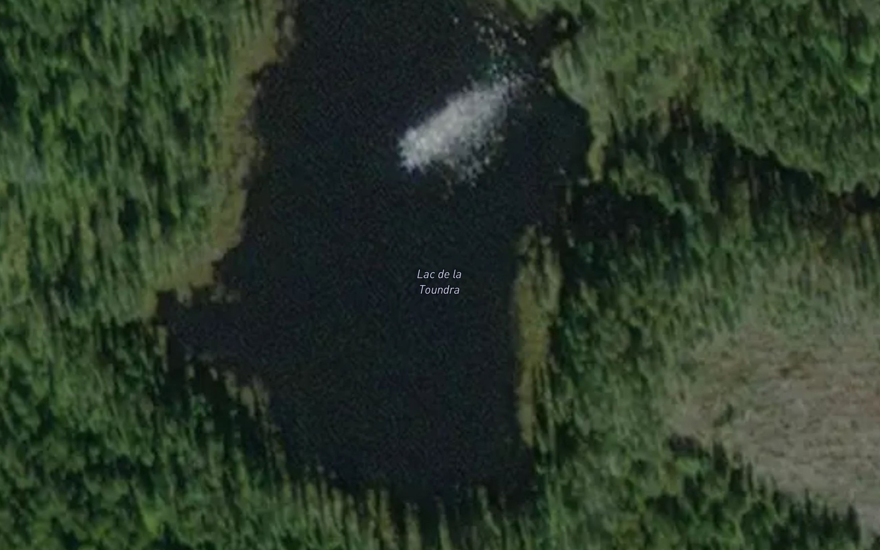Satellite map of the Lac de la Toundra